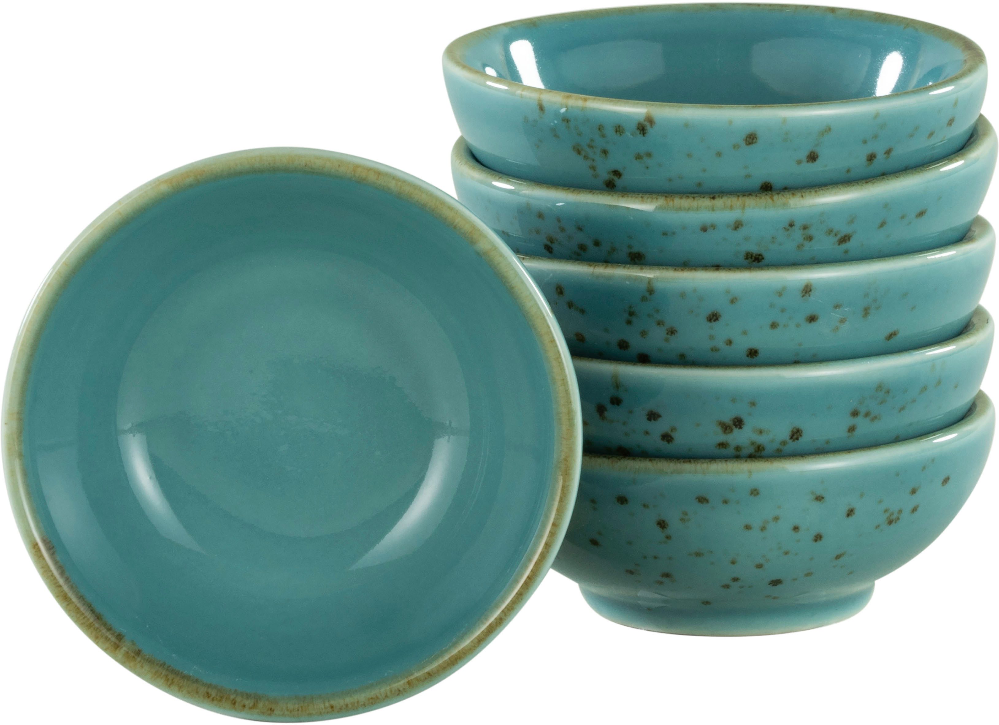 CreaTable Tapasschaal NATURE COLLECTION Snackschaal, dipschaal, serveerkom, ø 8 cm (set, 6-delig)