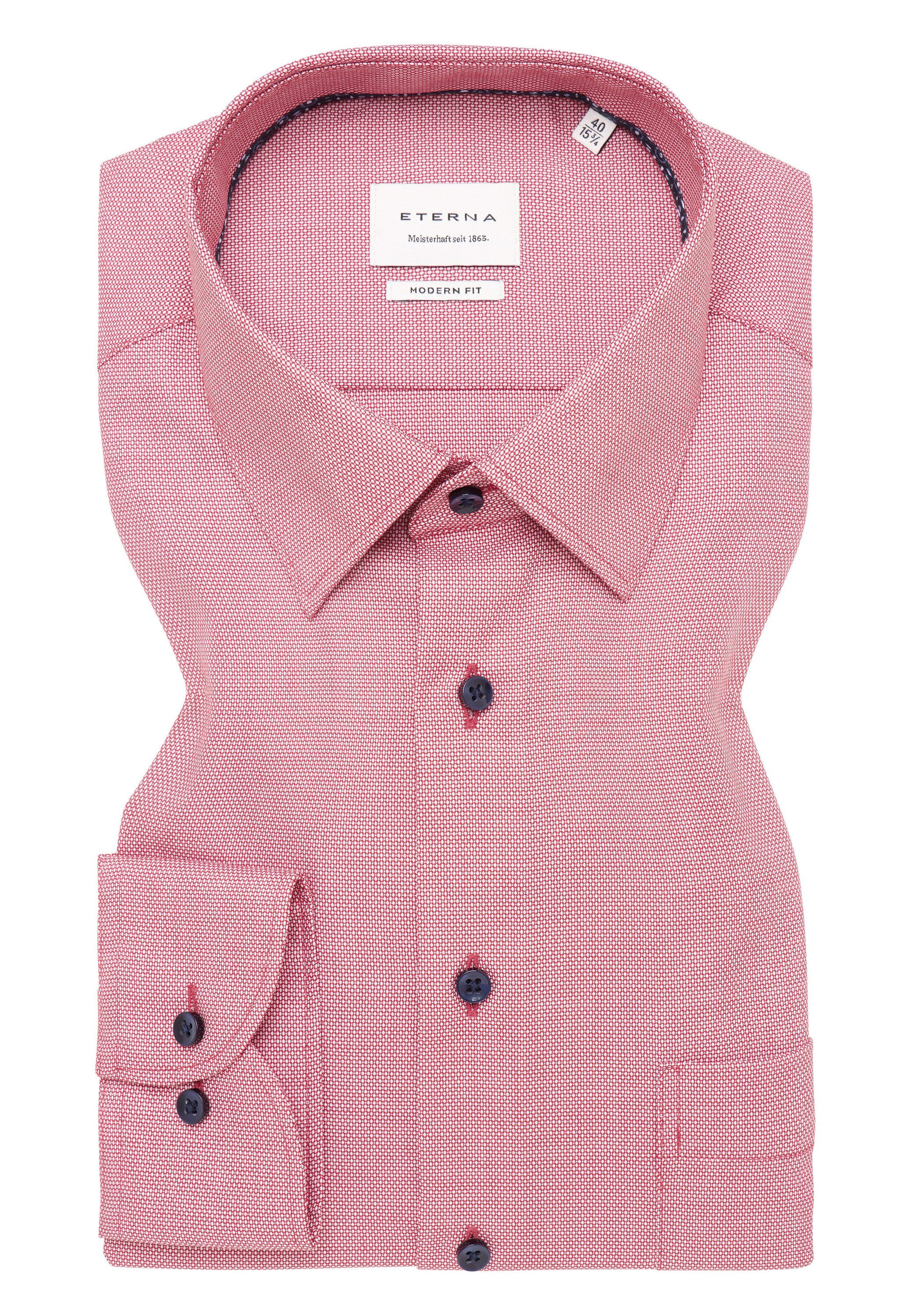 Eterna Overhemd met lange mouwen MODERN FIT NON IRON (strijkvrij)