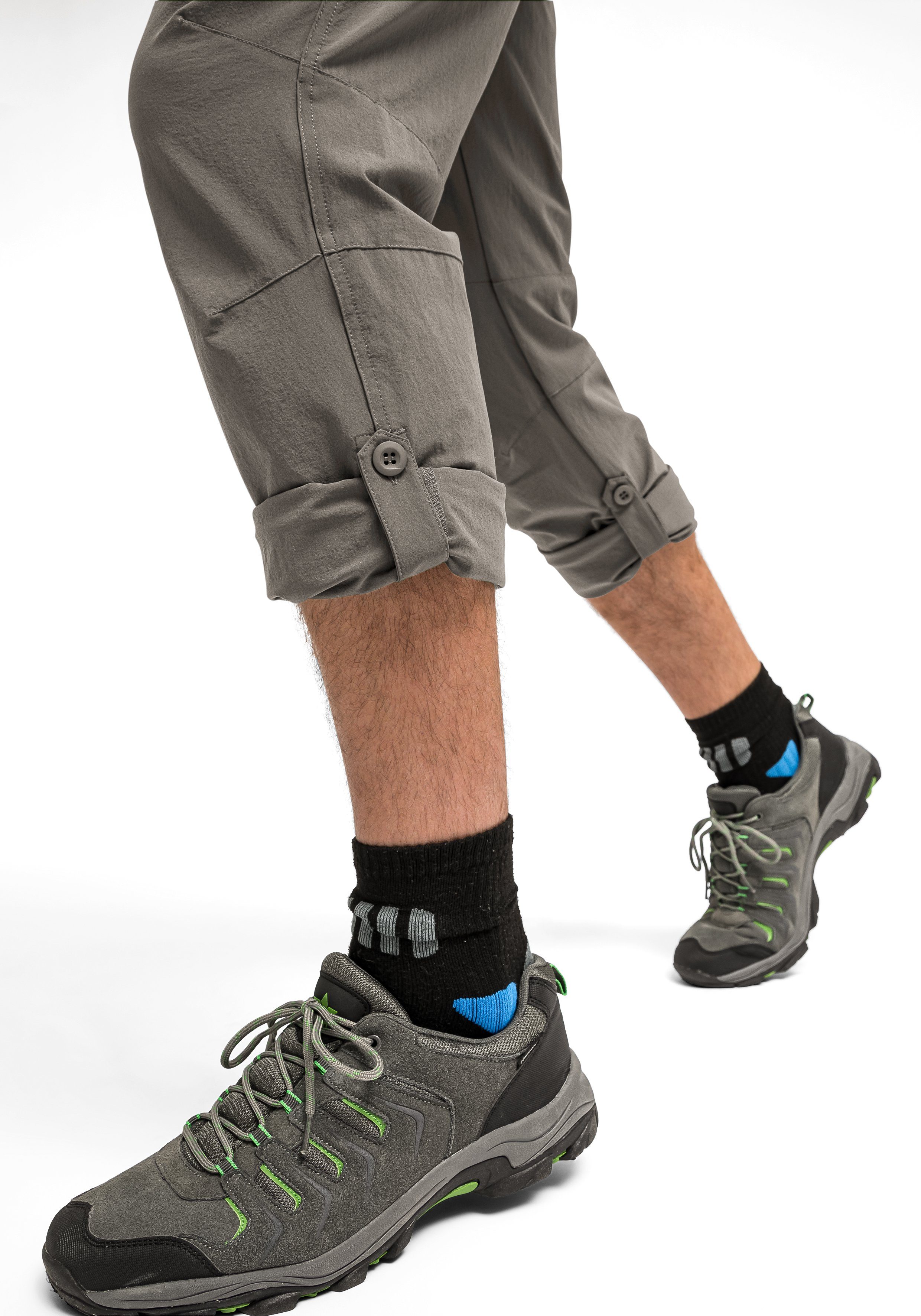 Maier Sports Functionele broek Nil Herenwandelbroek, ventilerende outdoorbroek met oprolfunctie