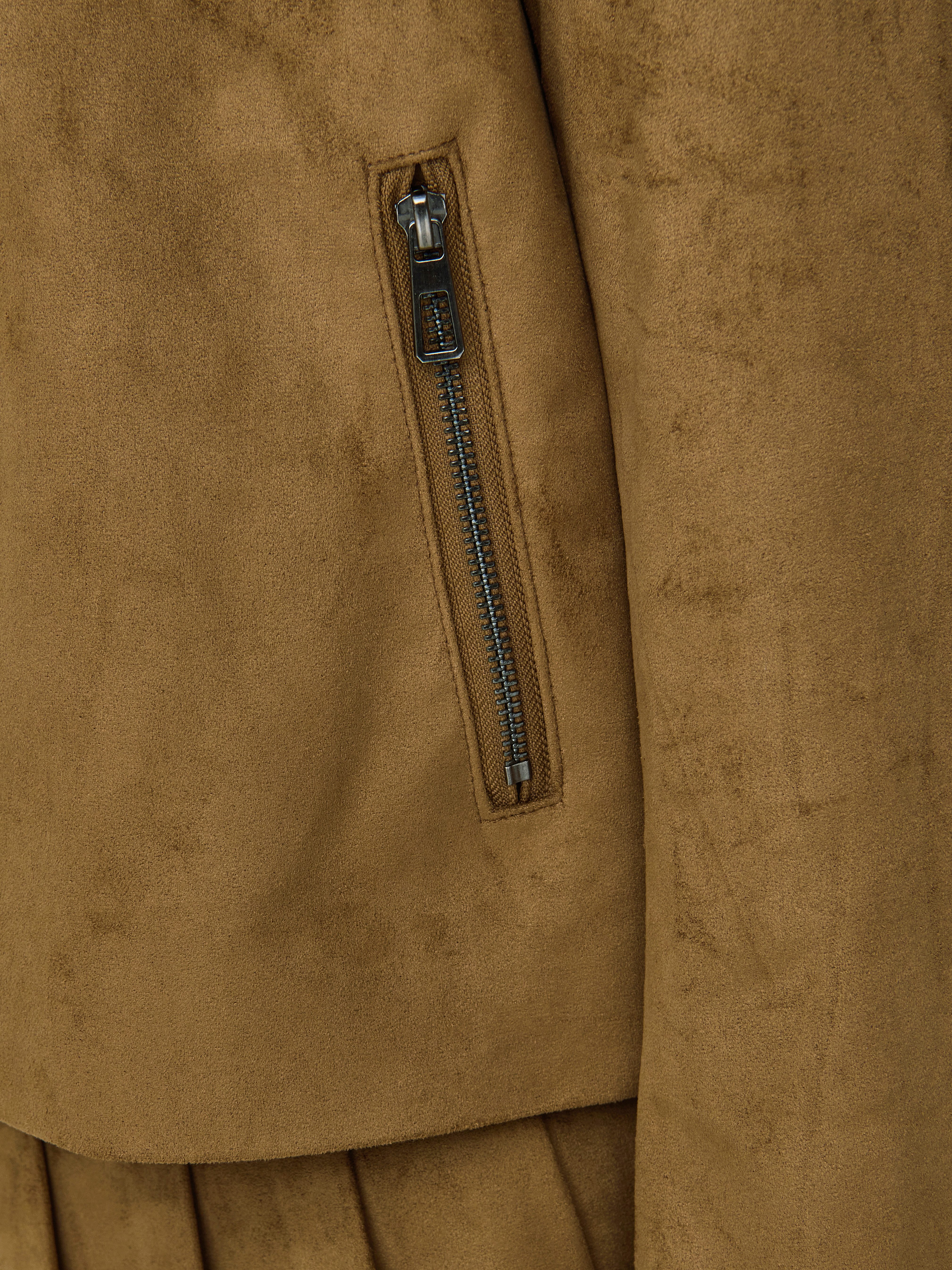 Only Kort jack ONLTULIP FAUX SUEDE ZIP JACKET OTW