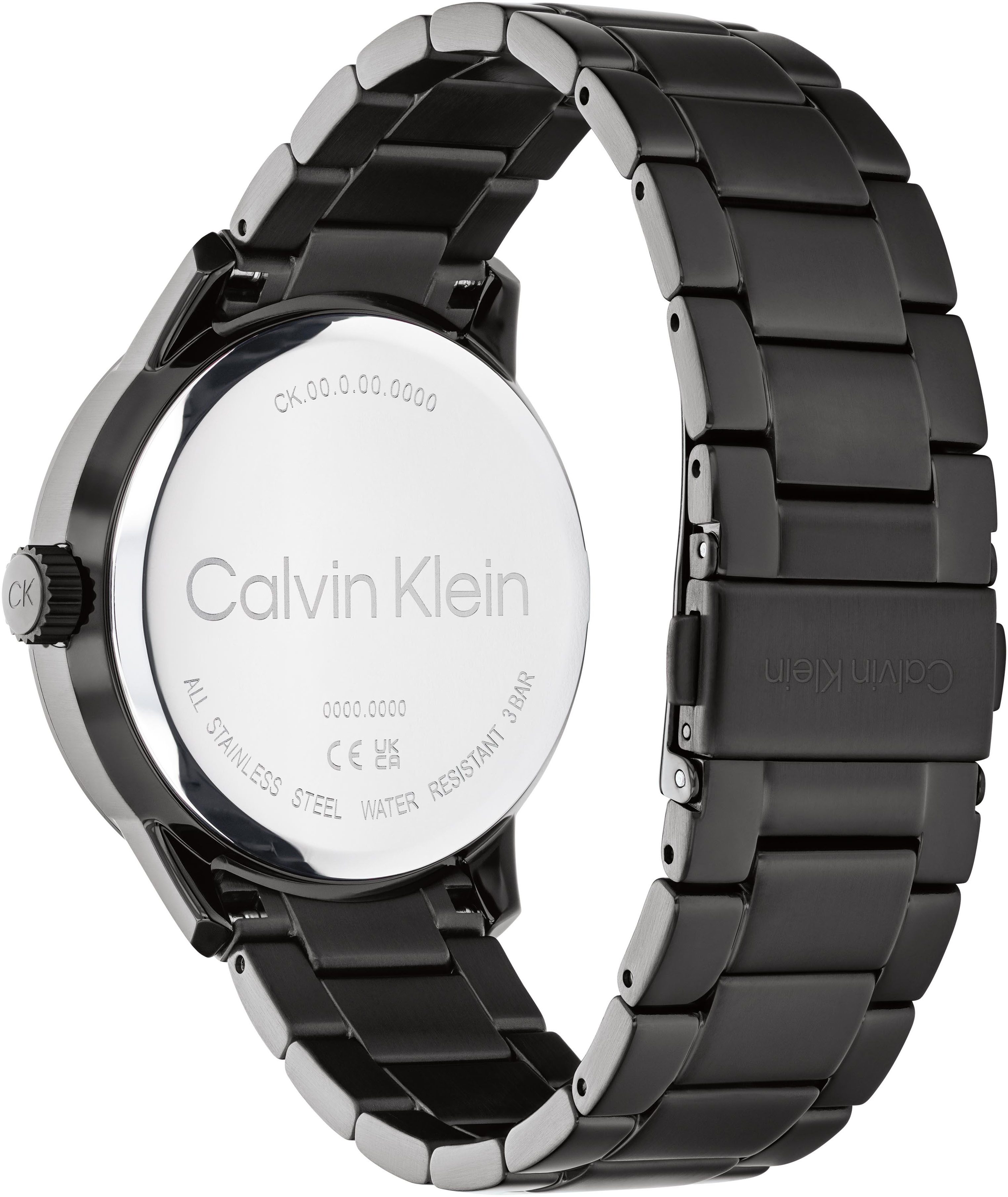 Calvin Klein Kwartshorloge Minimalistic Pilot Horloge, herenhorloge, stalen band, analoog, dag