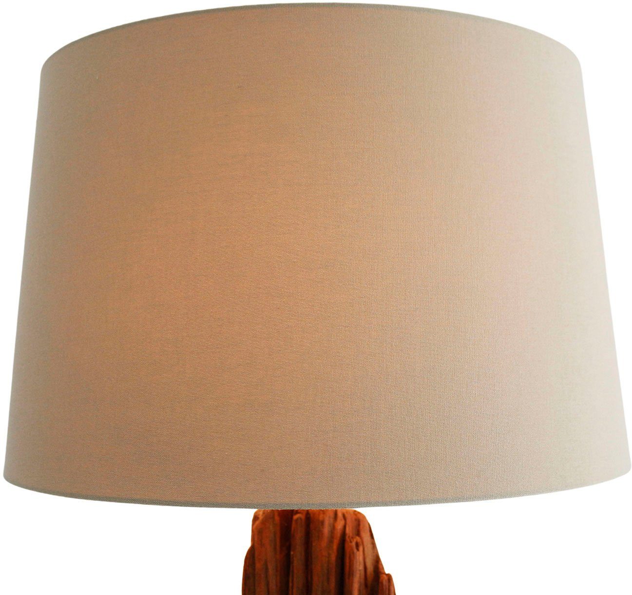 SalesFever Staande lamp Rosy handgemaakt, met linnen kap (1 stuk)
