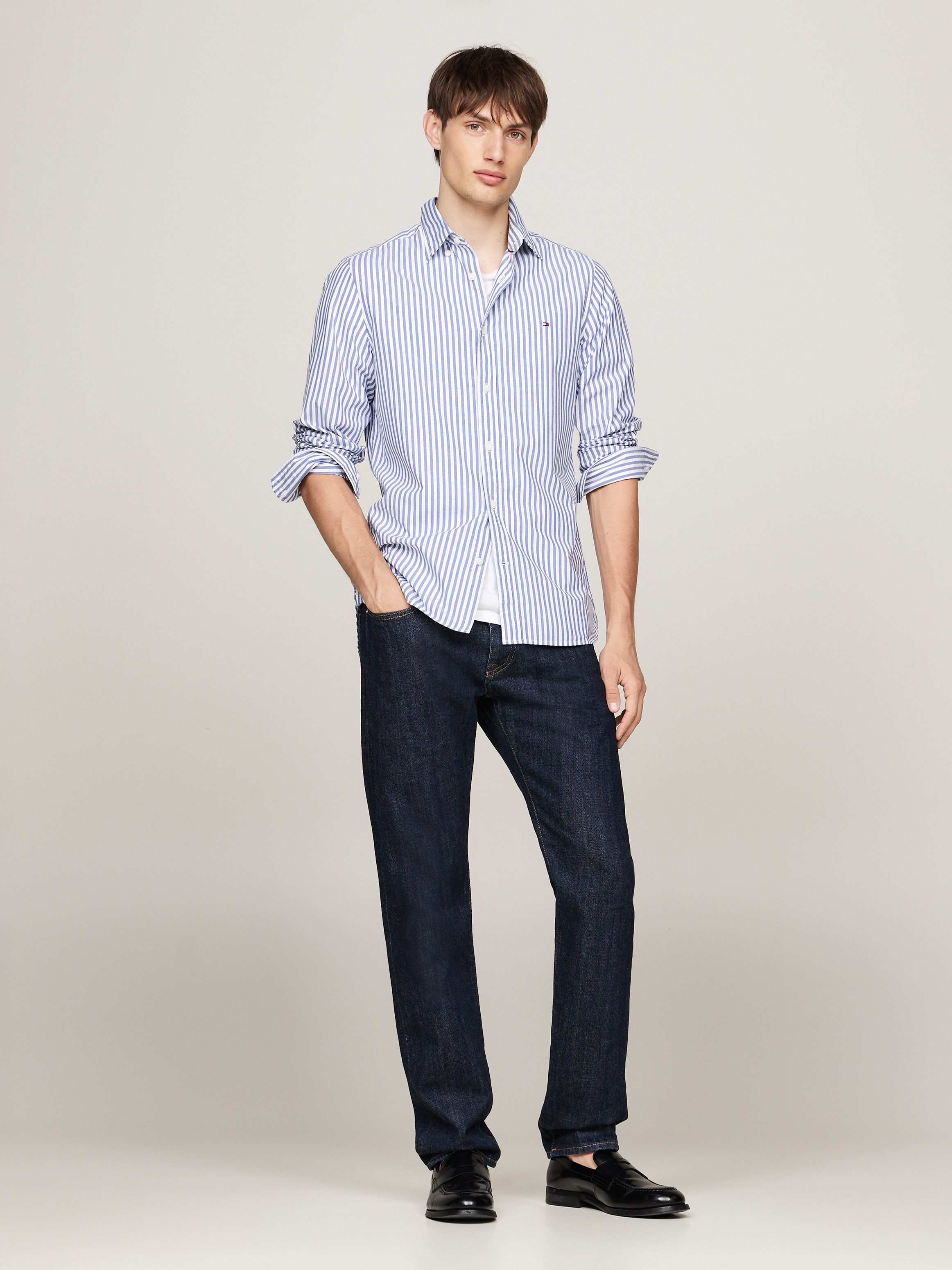 Tommy Hilfiger Businessoverhemd CLASSIC POPLIN STRIPE SF SHIRT