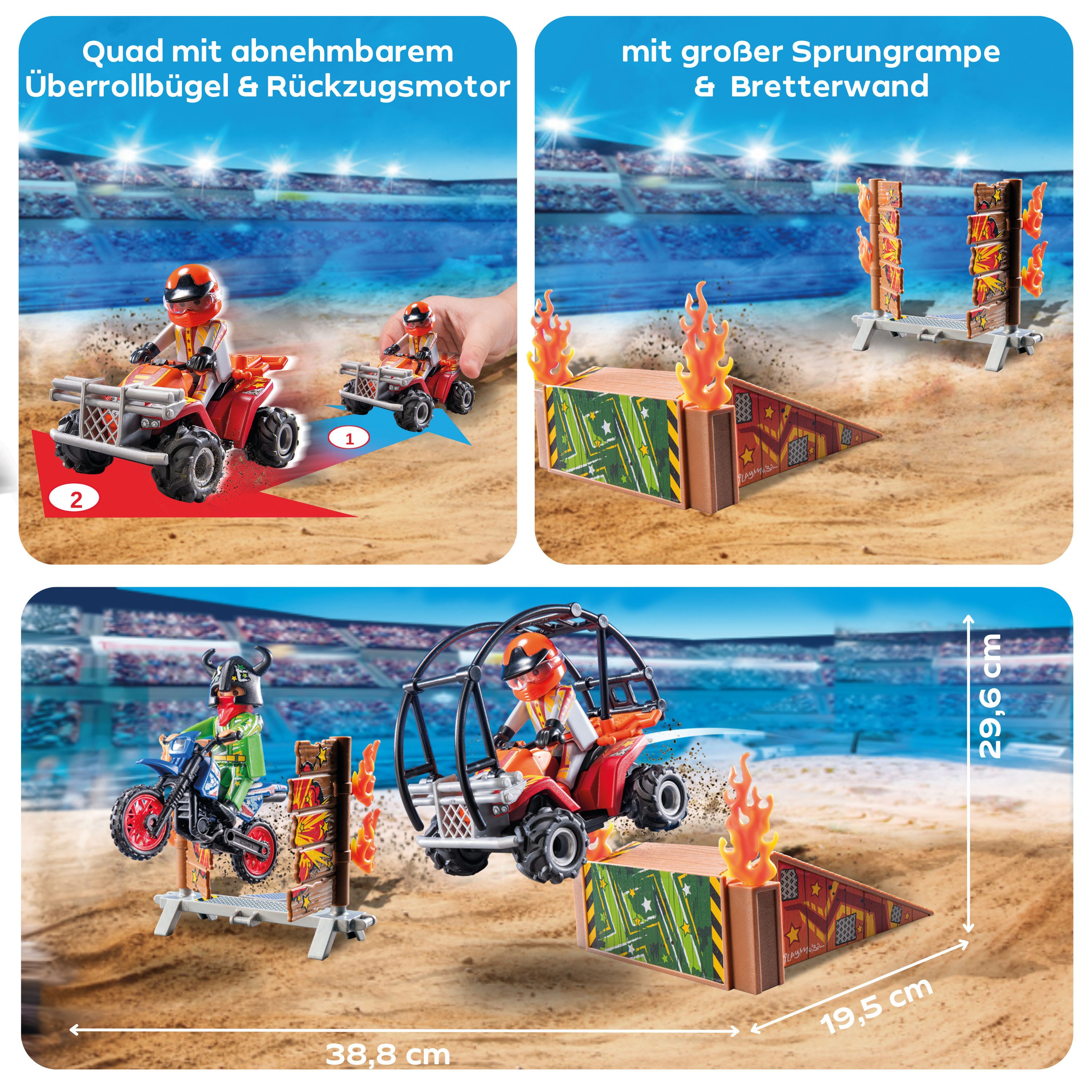 Playmobil® Constructie-speelset Stunt Show (71808), Playmobil Stunt Show (44-delig)