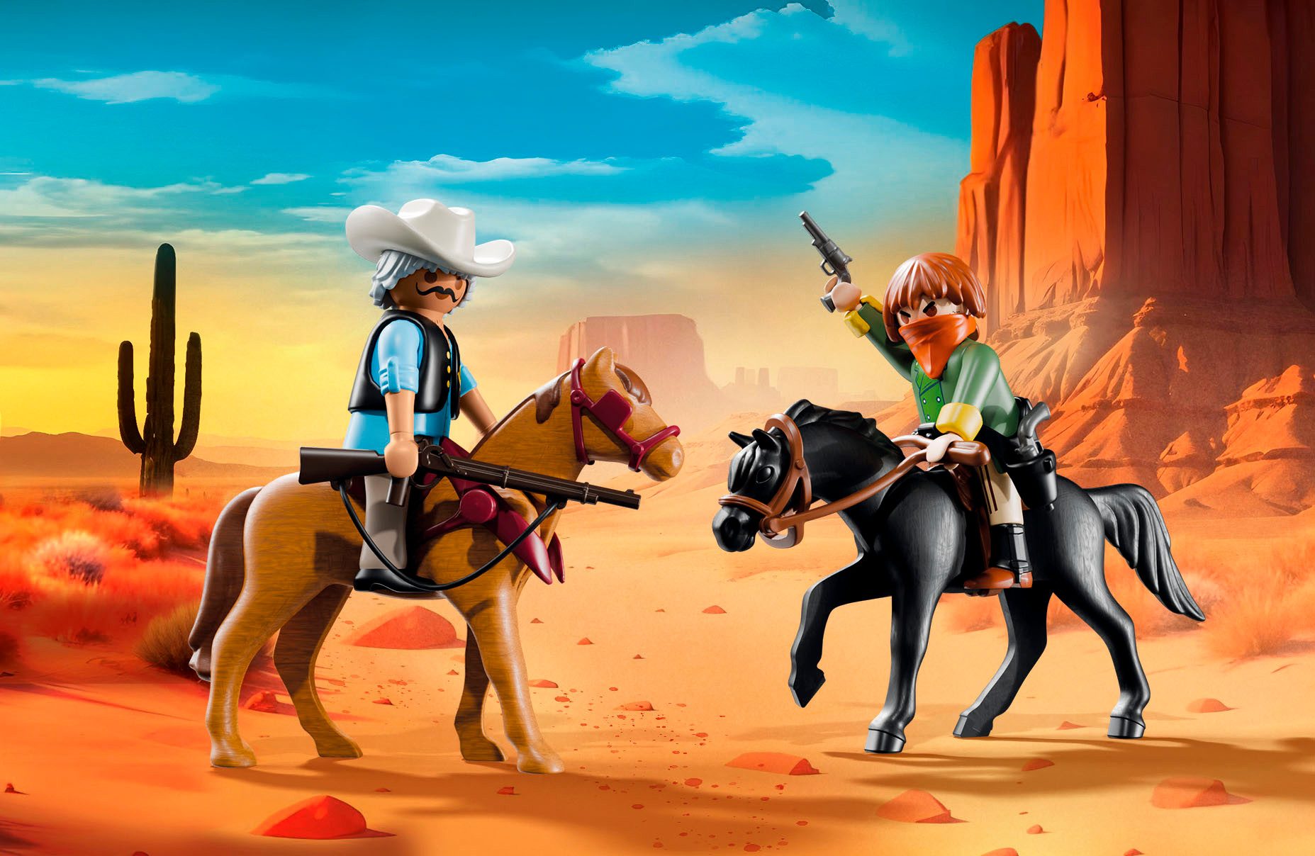 Playmobil® Constructie-speelset Postkutschenüberfall im Wilden Westen (71862), History (58-delig)
