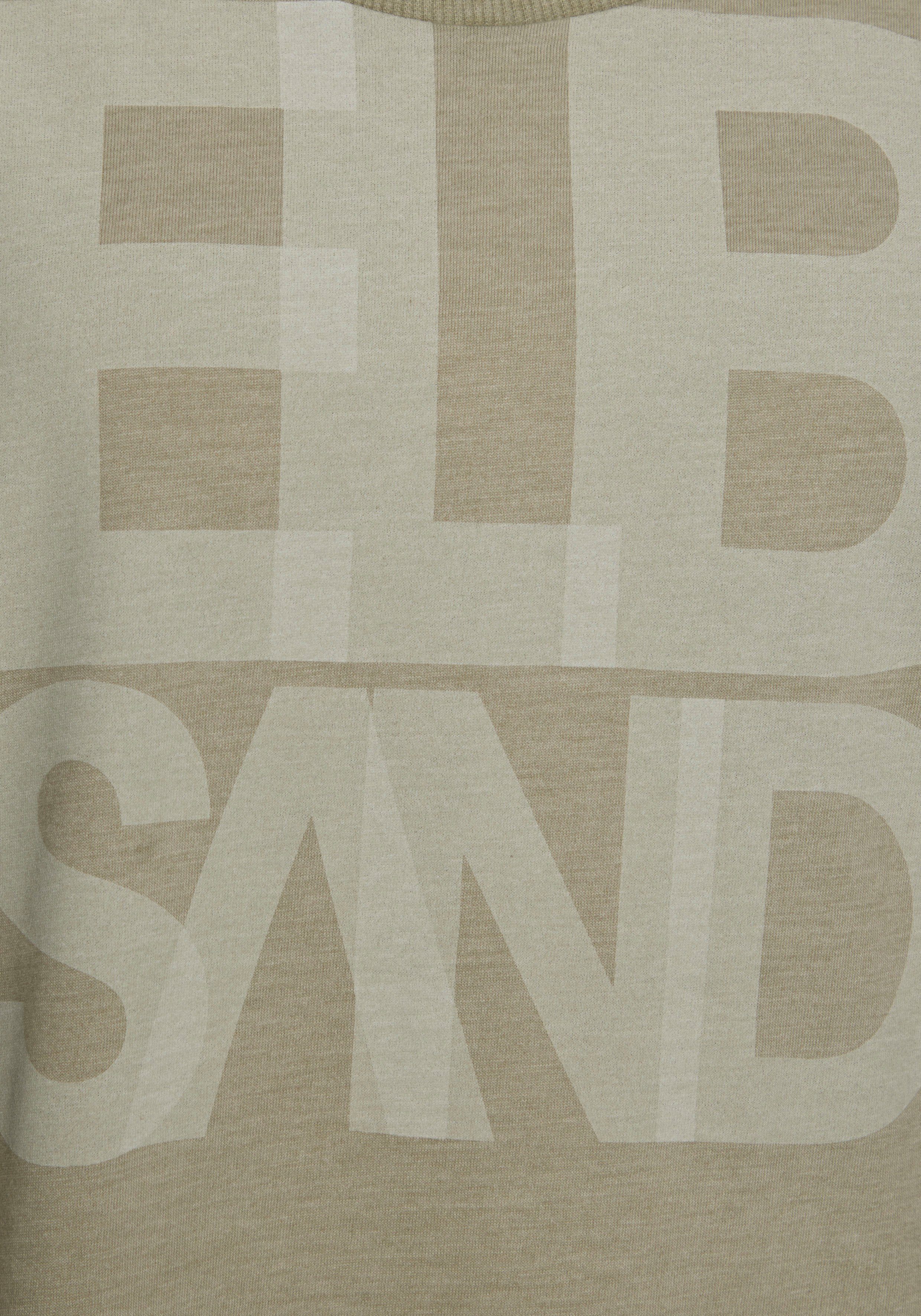 Elbsand T-shirt Eldis met logoprint, korte mouwen shirt van katoenmix, sportief-casual