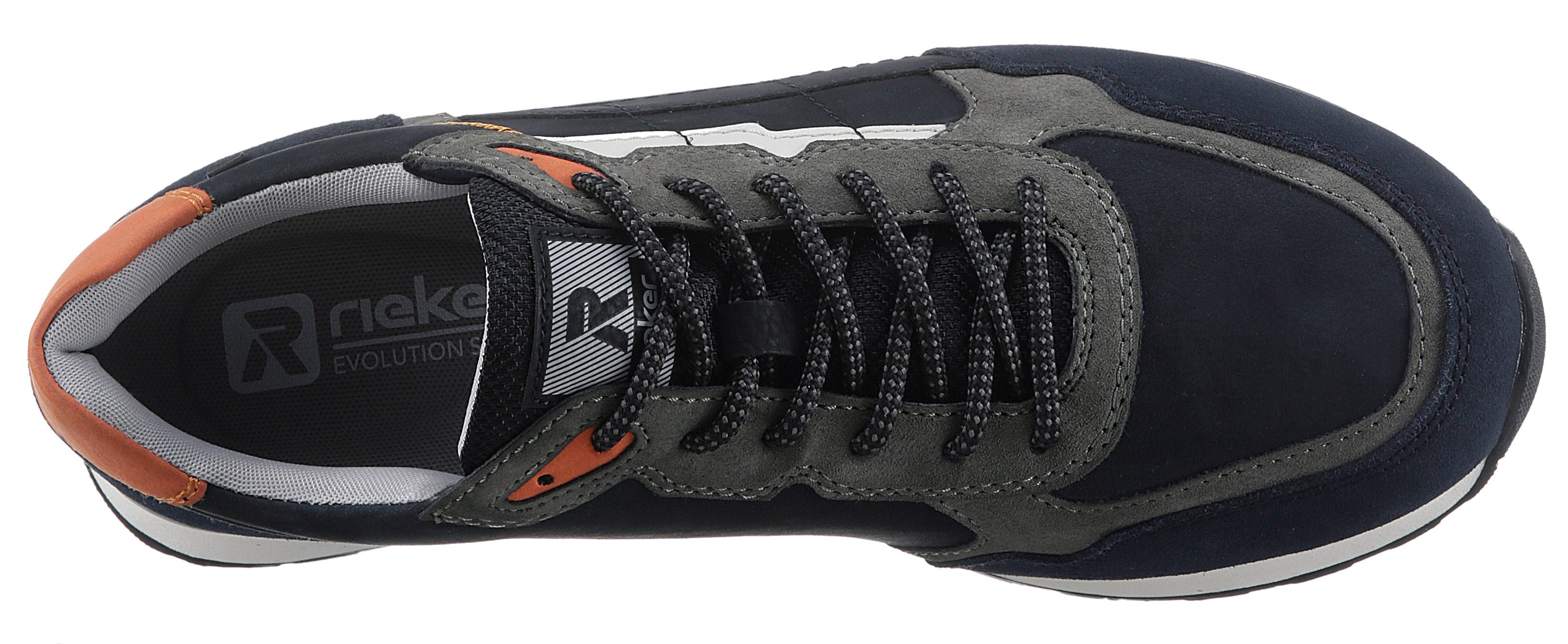 Rieker EVOLUTION Sneakers , vrijetijdsschoen, lage schoen, veterschoen met contrastdetails