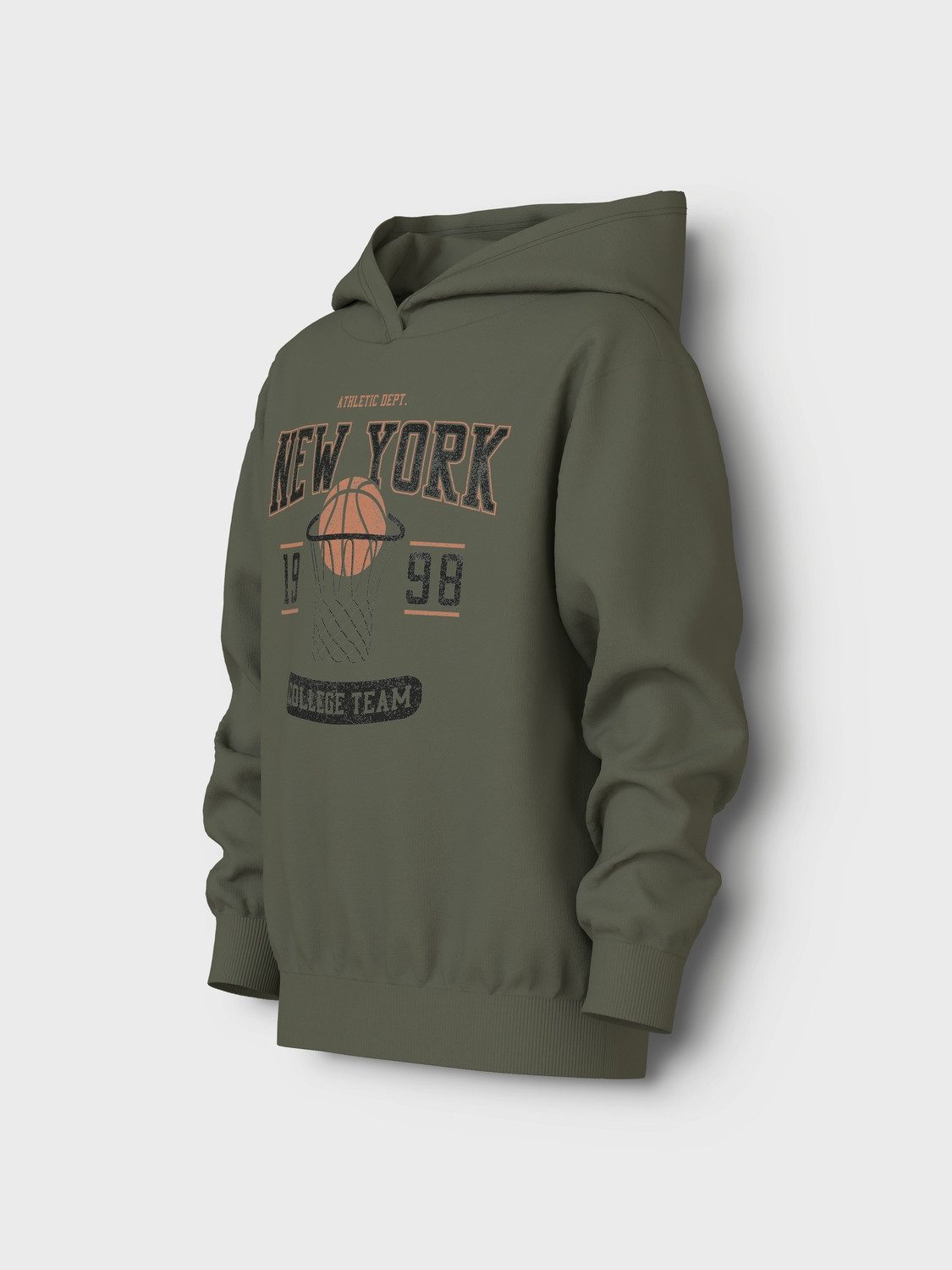 Name It Hoodie NKMVUGO LS NREG SWEAT WH BRU