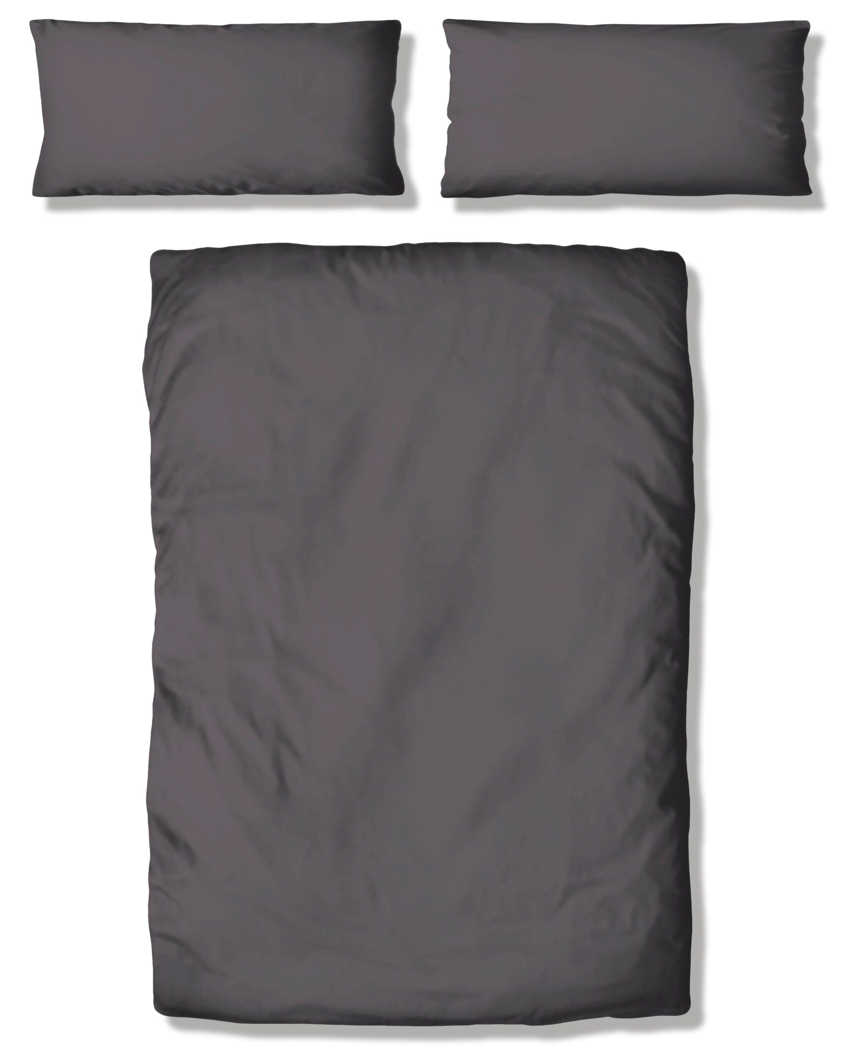 my home Overtrekset Desner Premium kwaliteit, 100 % polyester, zeer zacht, uni, vanaf 135x200 cm