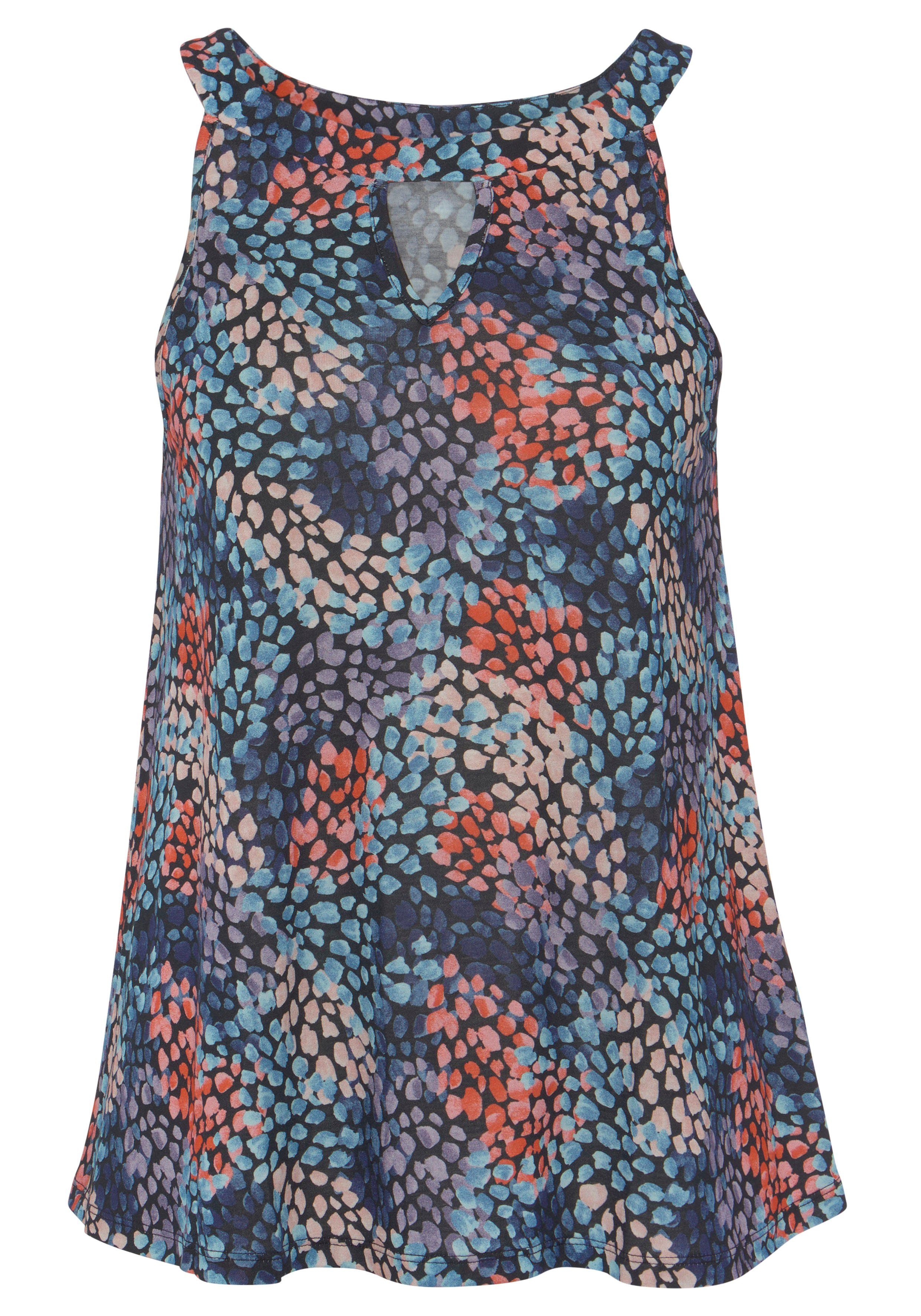 s.Oliver RED LABEL Beachwear Strandtop in lichte a-vorm, zomertop, cut-out