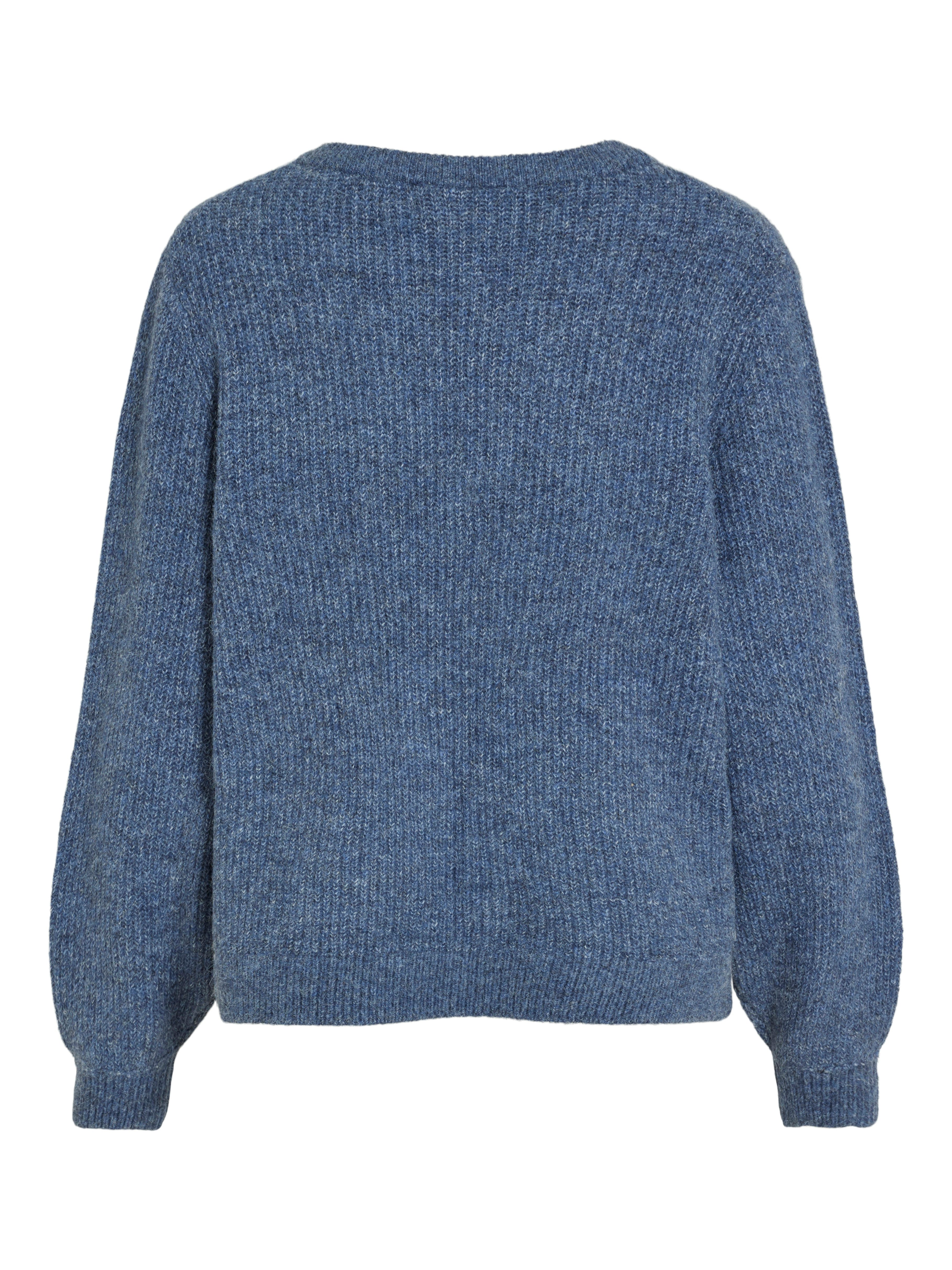 Vila Trui met V-hals VIBELUNA V-NECK REV L/S KNIT TOP - NOOS