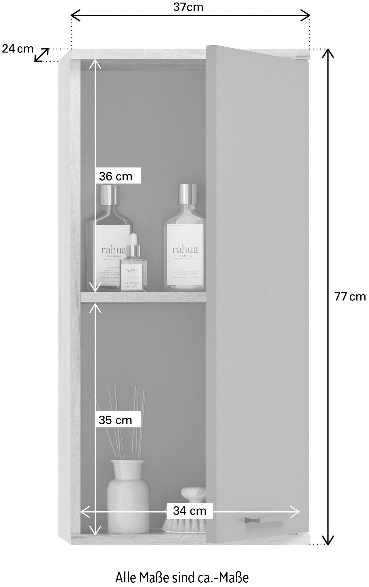 INOSIGN Badkamerserie Riga, 3-delig, inclusief keramisch opzetwasbak, bestaande uit: (set, 3-delig)