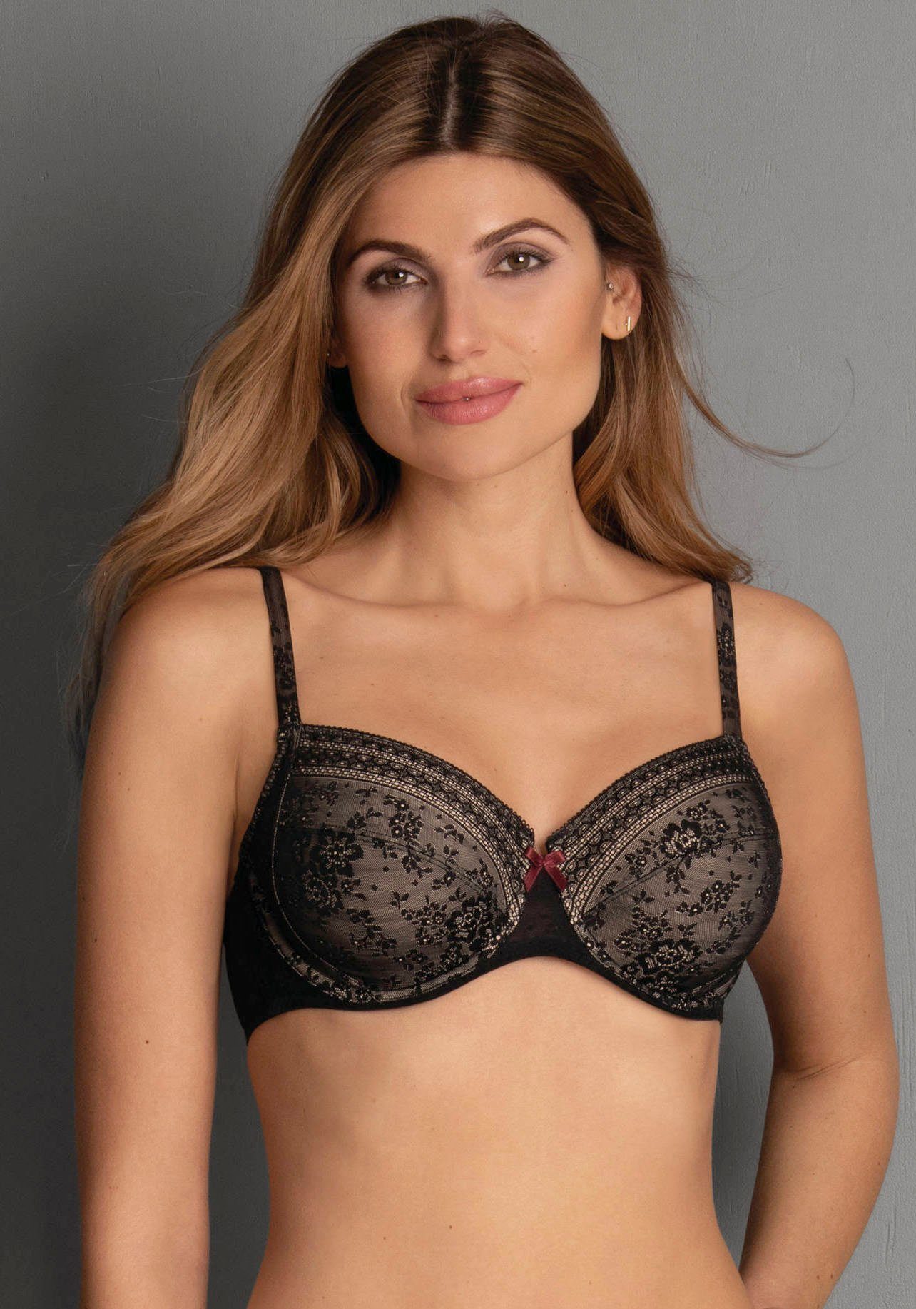 Rosa Faia Beugel-bh Fleur gebloemd, plat en zacht kant, comfortabele pasvorm (1-delig)