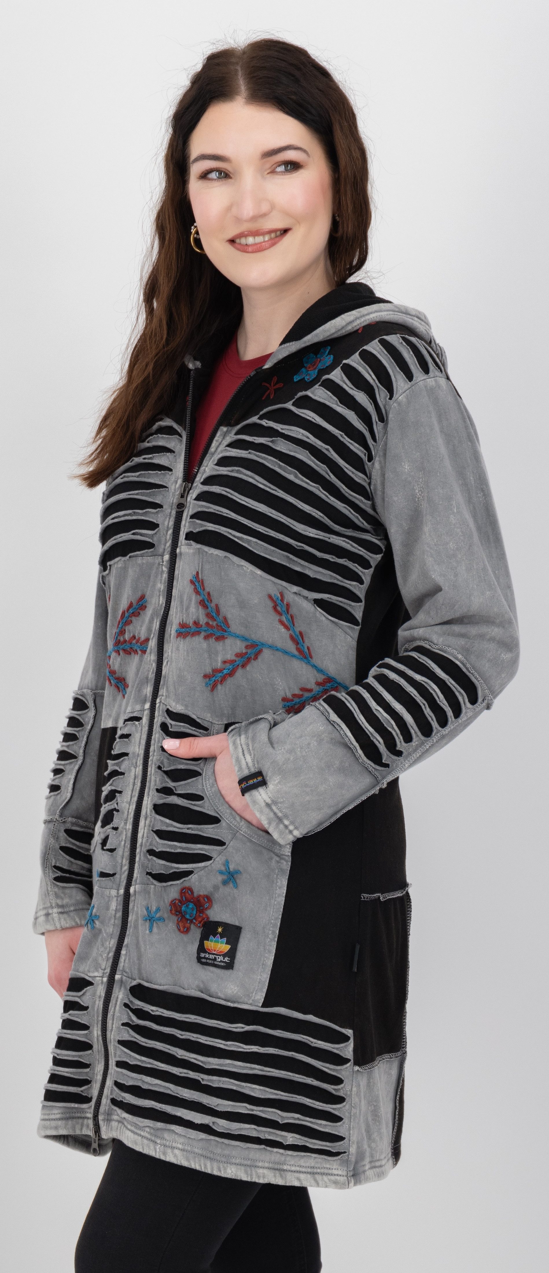 DEPROC Active Fleecejack Patchwork NUNAVUT LONG WMN