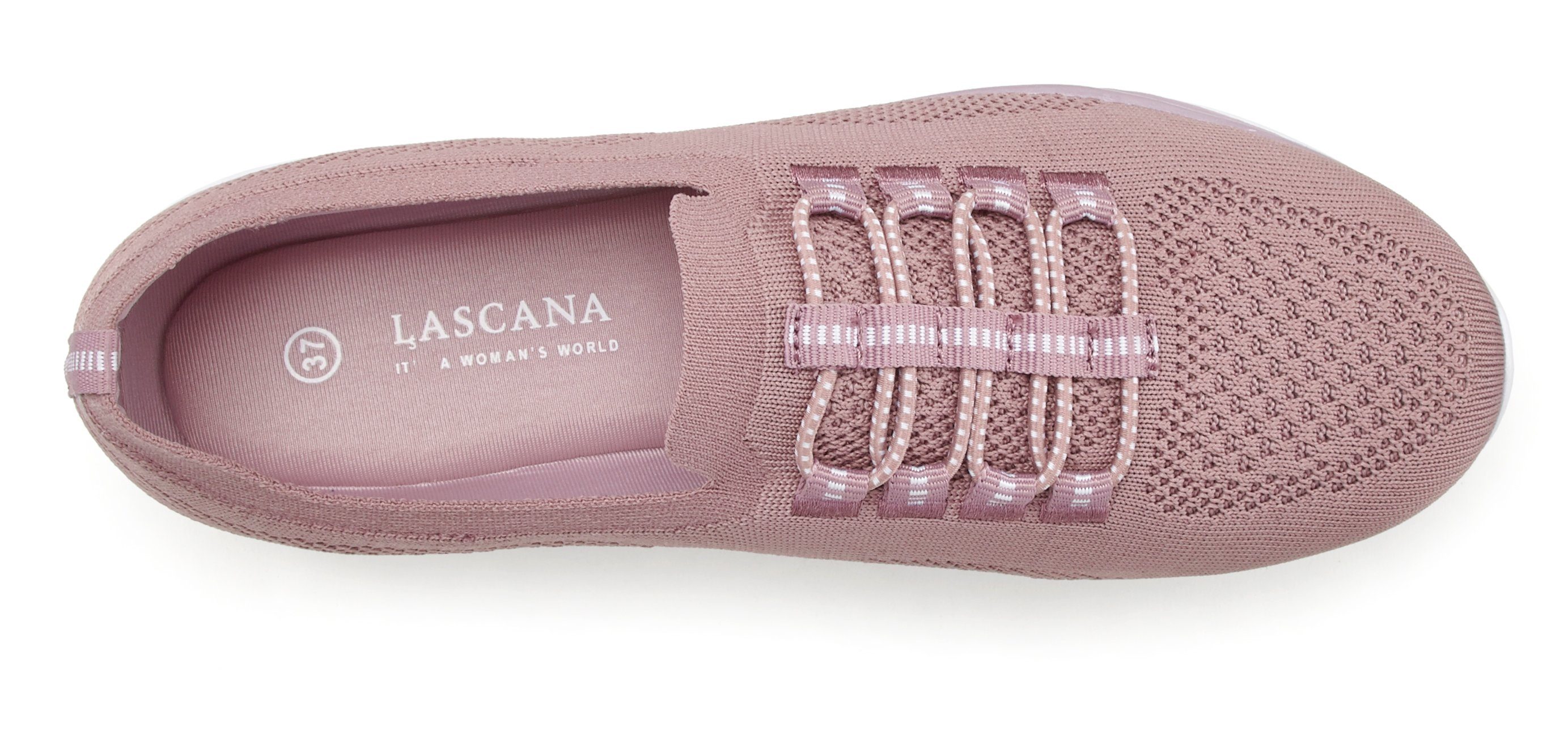 Lascana Sneakers Slippers, lage schoenen, om in te schieten, licht meshmateriaal VEGAN
