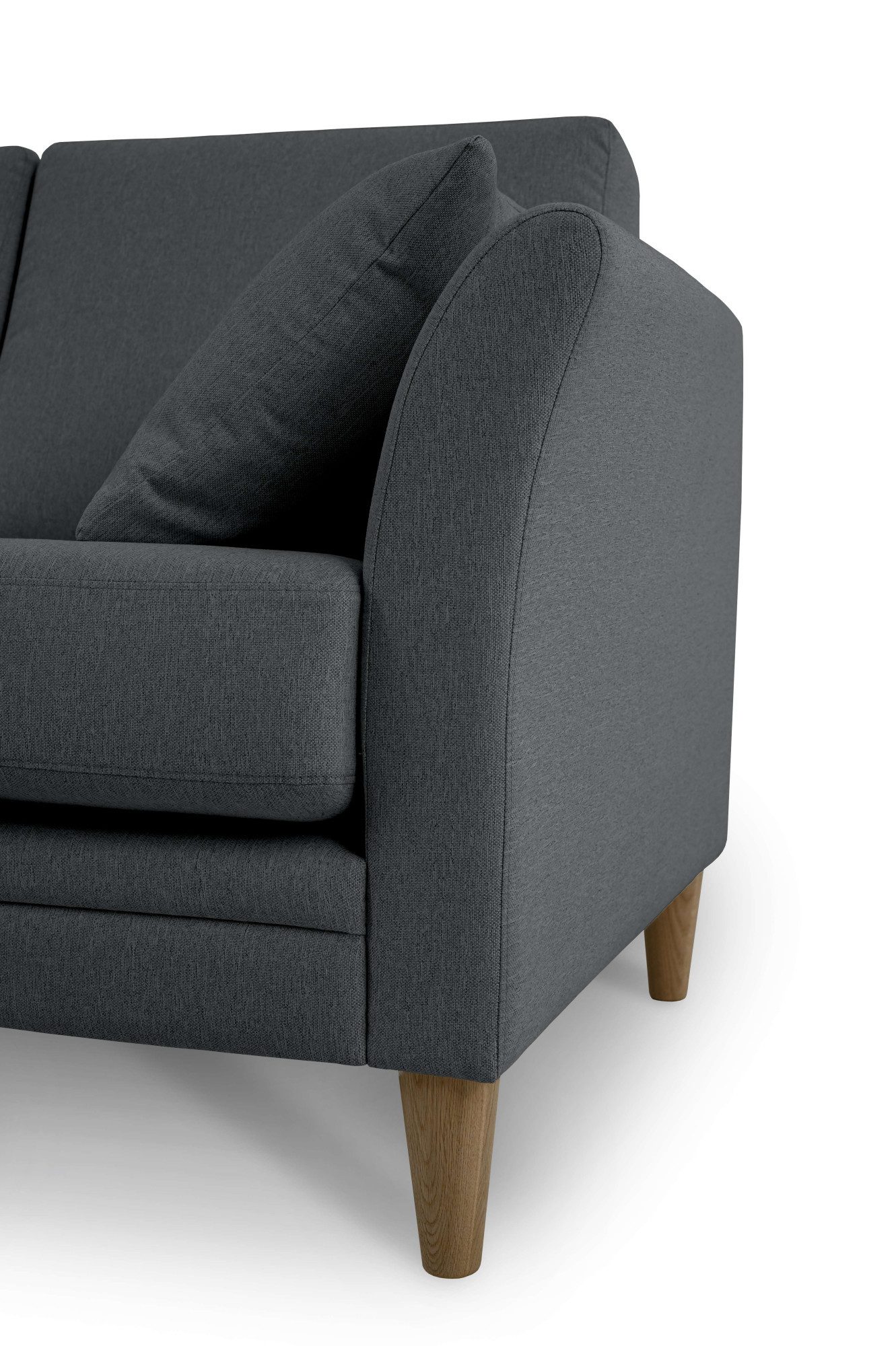 Home affaire 3-zitsbank Arellano, breedte 217 cm klassiek ontwerp, 2 sierkussens inbegrepen, fijn geweven stof