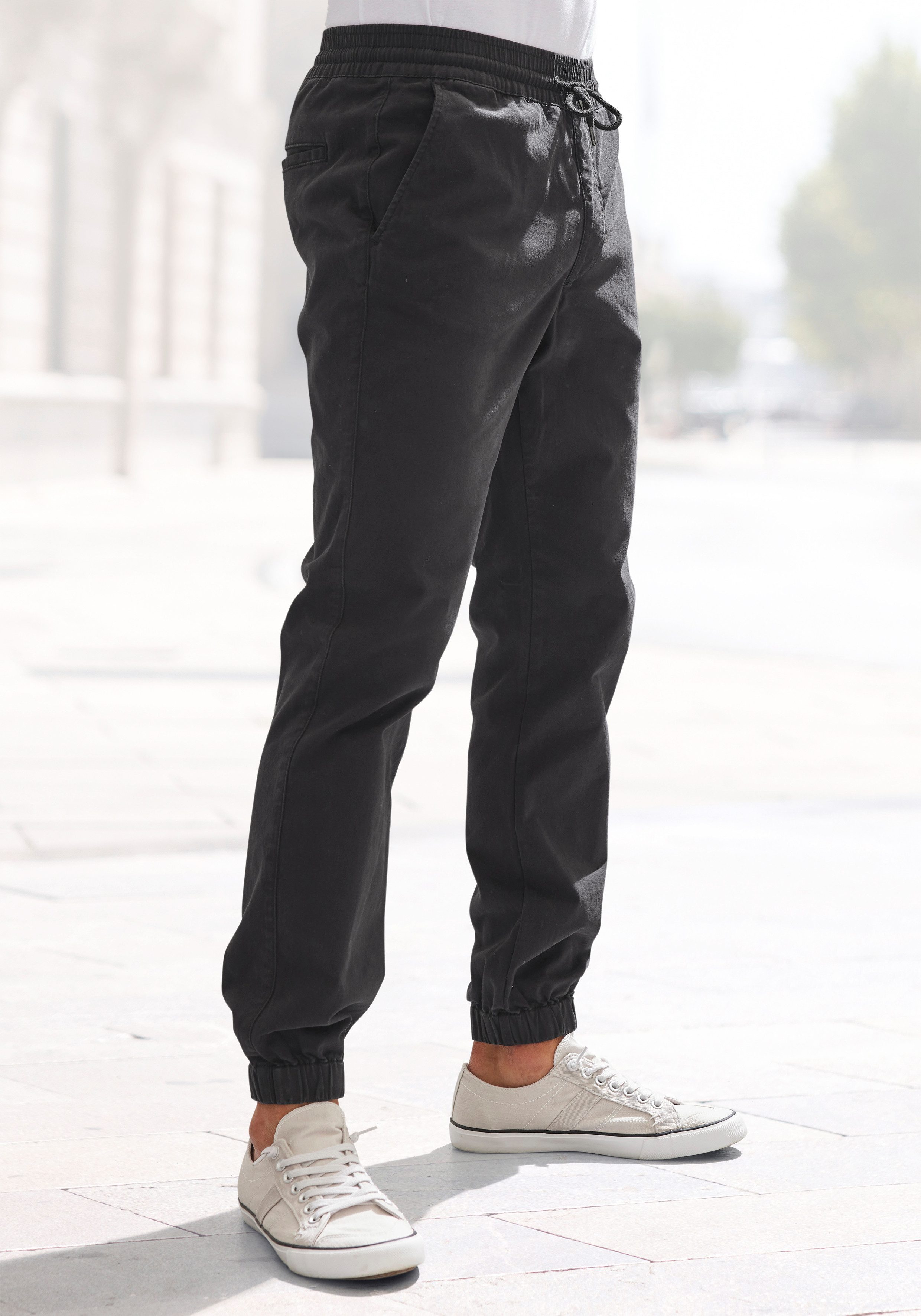 John Devin Joggingbroek Jogpants elastische katoenkwaliteit heren casual broeken maat XXXL (64/66)