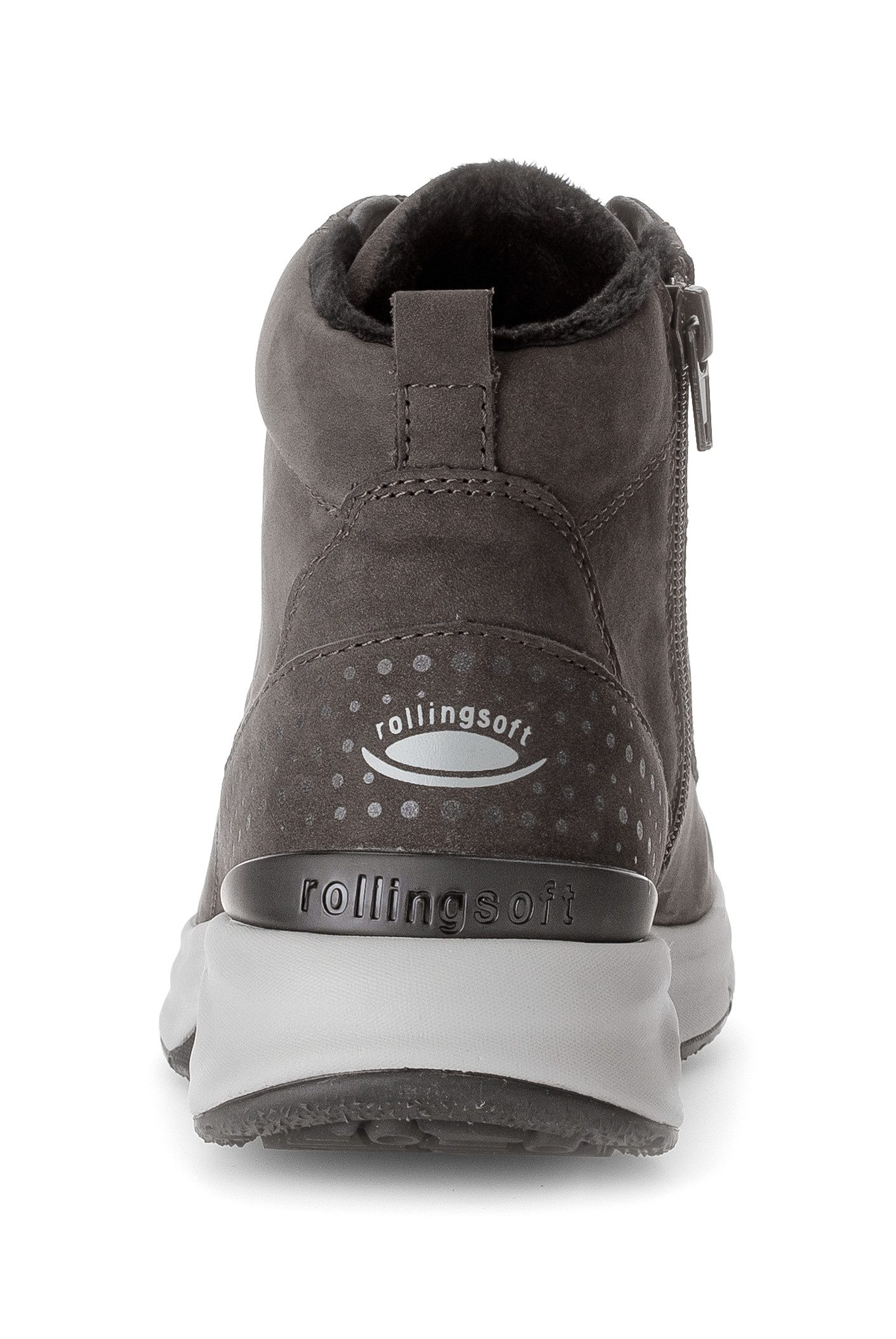 Gabor Rollingsoft Veterschoenen , sleehak, vrijetijdsschoen, high-top sneaker, label op de hiel