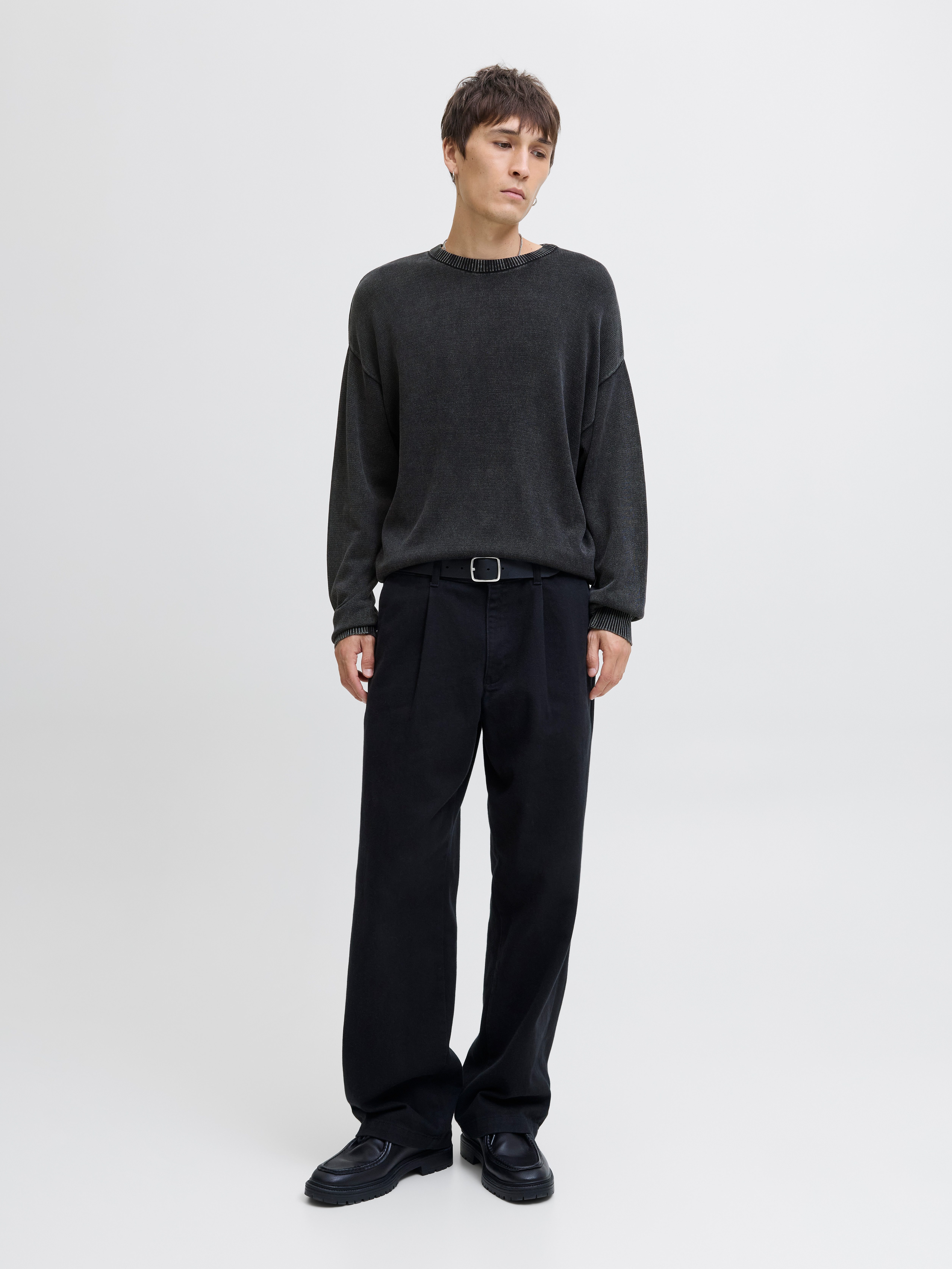Jack & Jones Trui met ronde hals JJECHARGE FADED KNIT CREW NECK NOOS