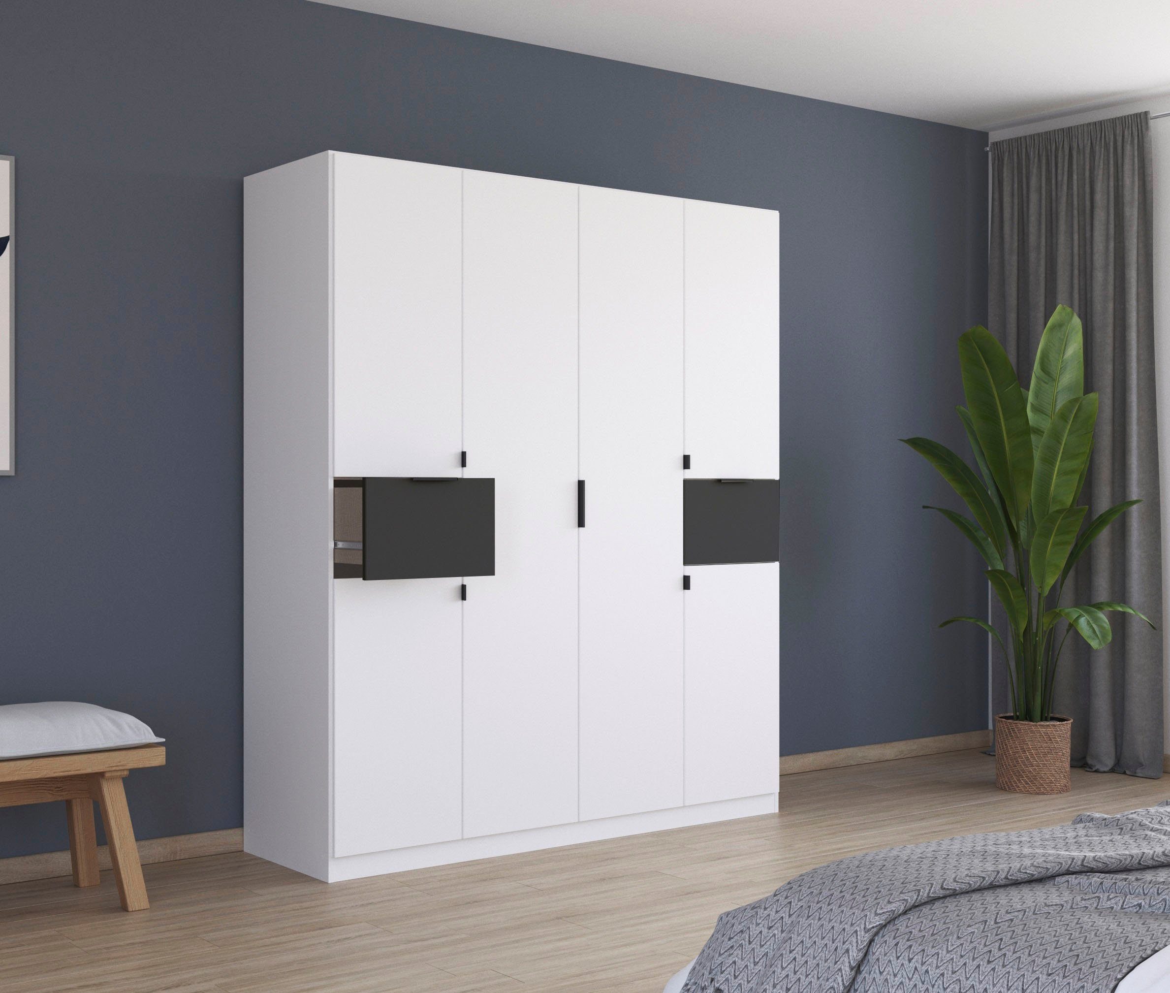 rauch Draaideurkast Kledingkast kast garderobe waskast TICAO met 2 ruime lades, veel opbergruimte made in germany