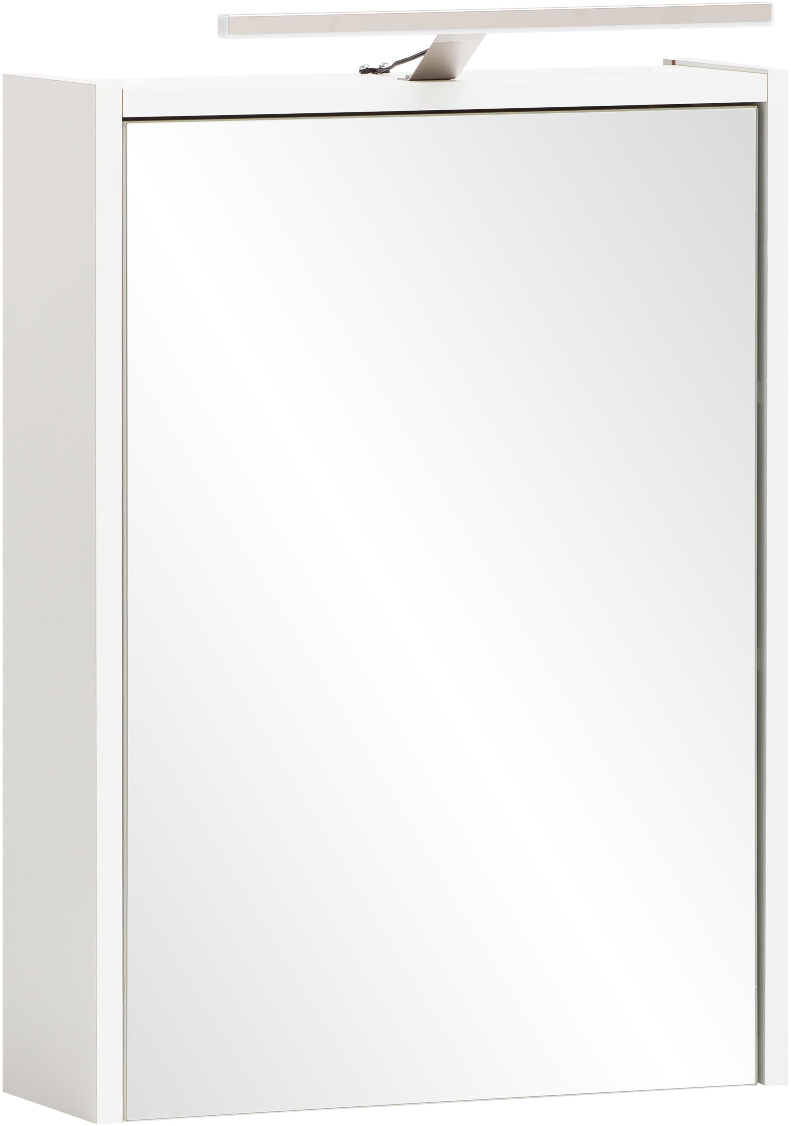 Schildmeyer Spiegelkast Katta, breedte 43 cm, 1-deurs Met LED-verlichting en stopcontactdoos spiegels & verlichting wit