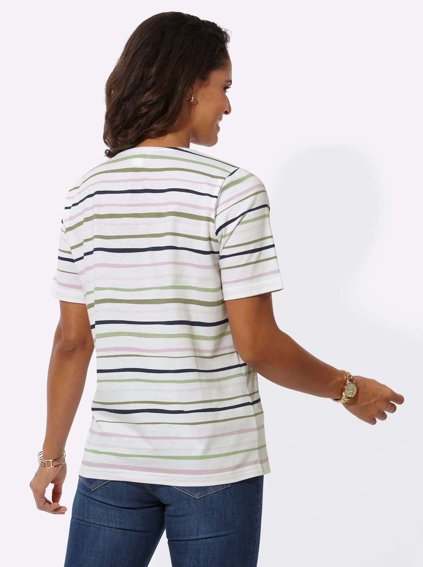 Casual Looks Shirt met ronde hals Shirt (1-delig)