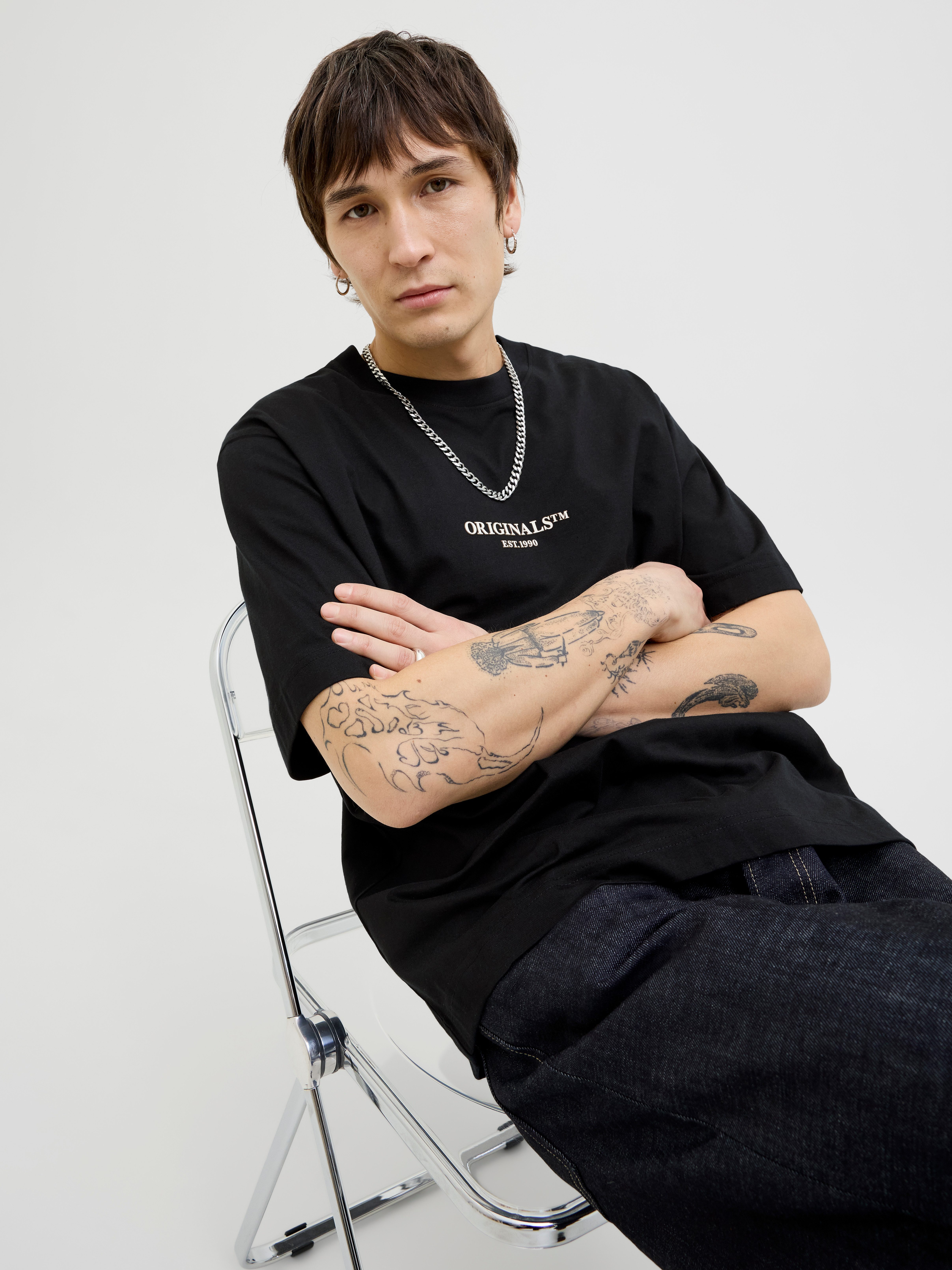 Jack & Jones T-shirt JORISLINGTON MINIMAL BRANDING TEE SS SN