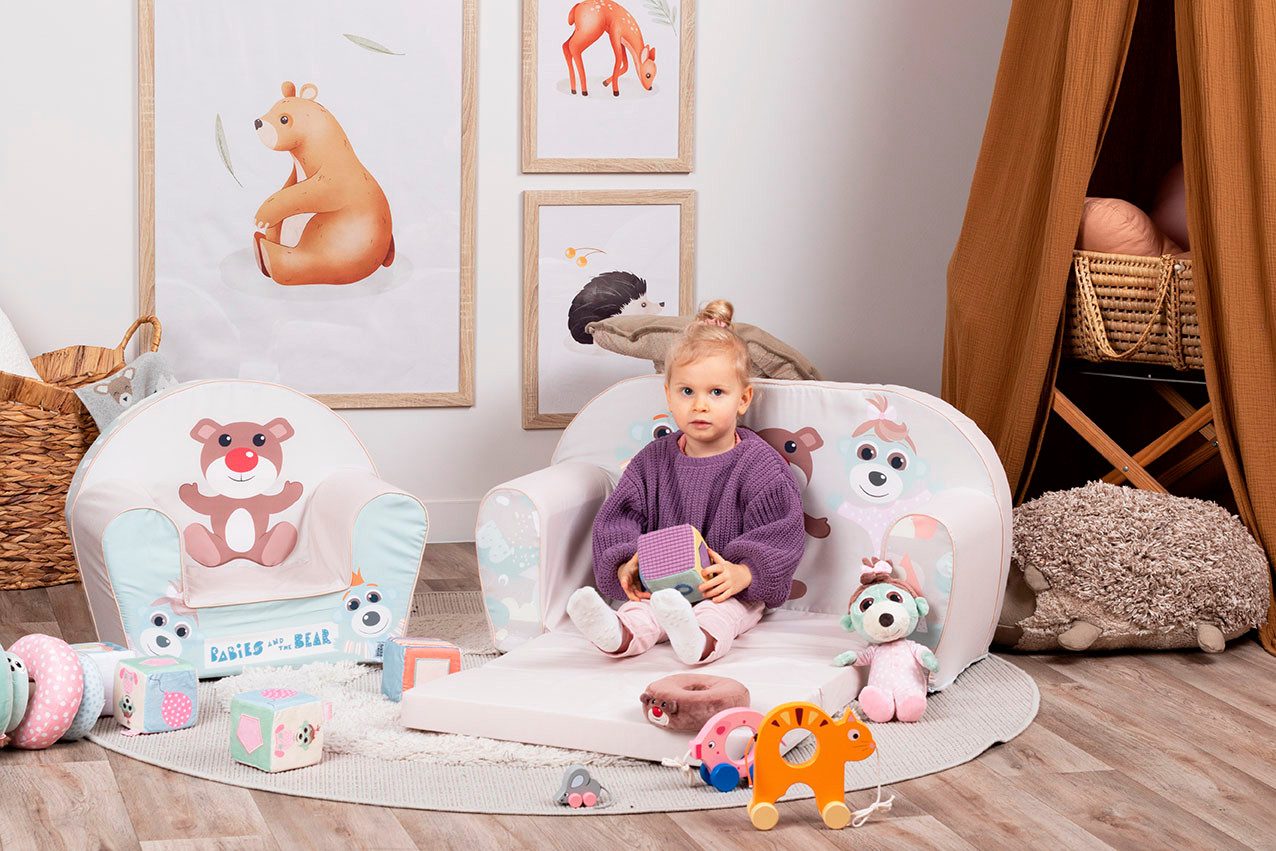 Knorrtoys® Fauteuil Babies and the bear