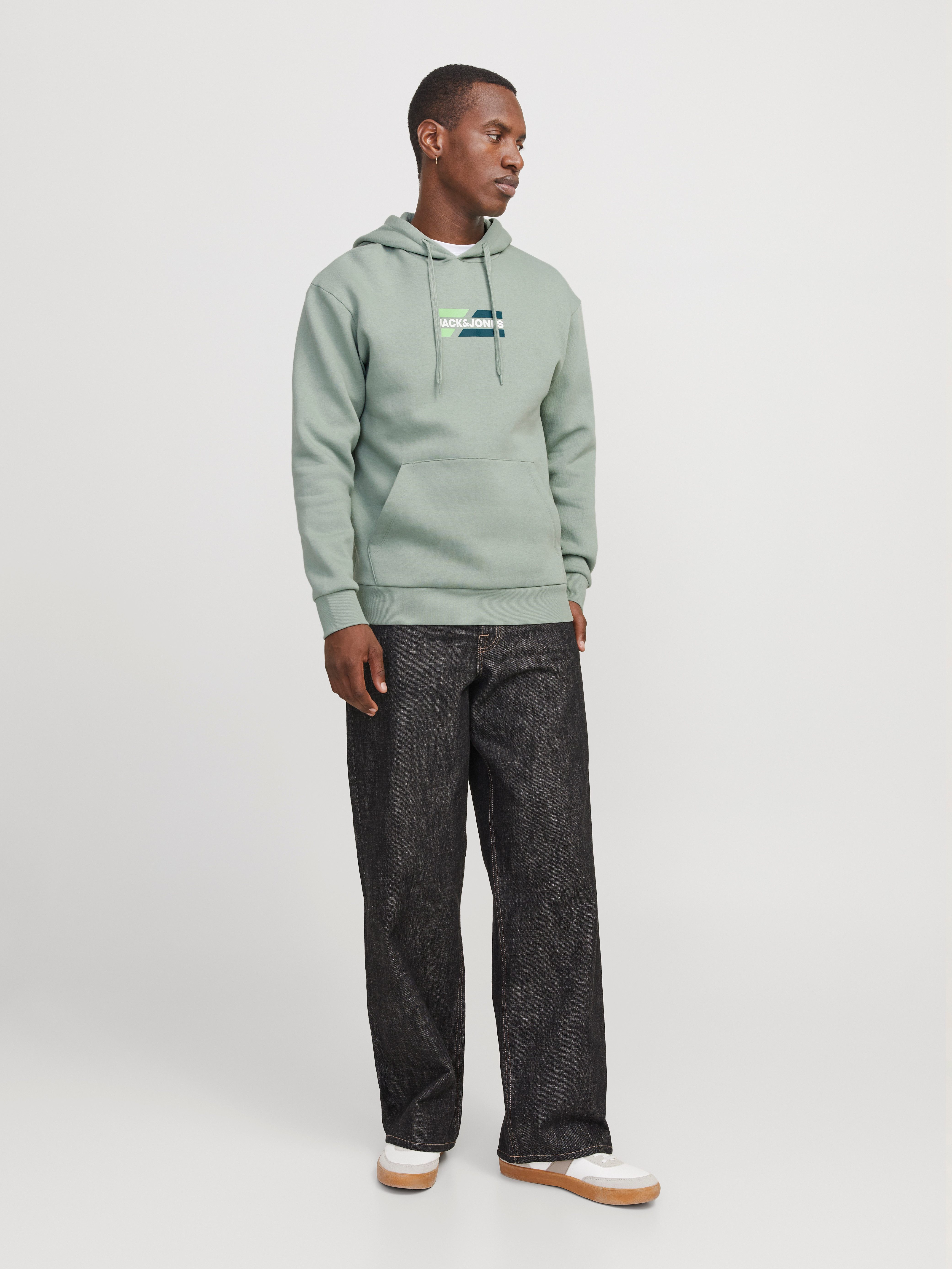 Jack & Jones Hoodie JJECORP GRAPHIC SWEAT HOOD NOOS