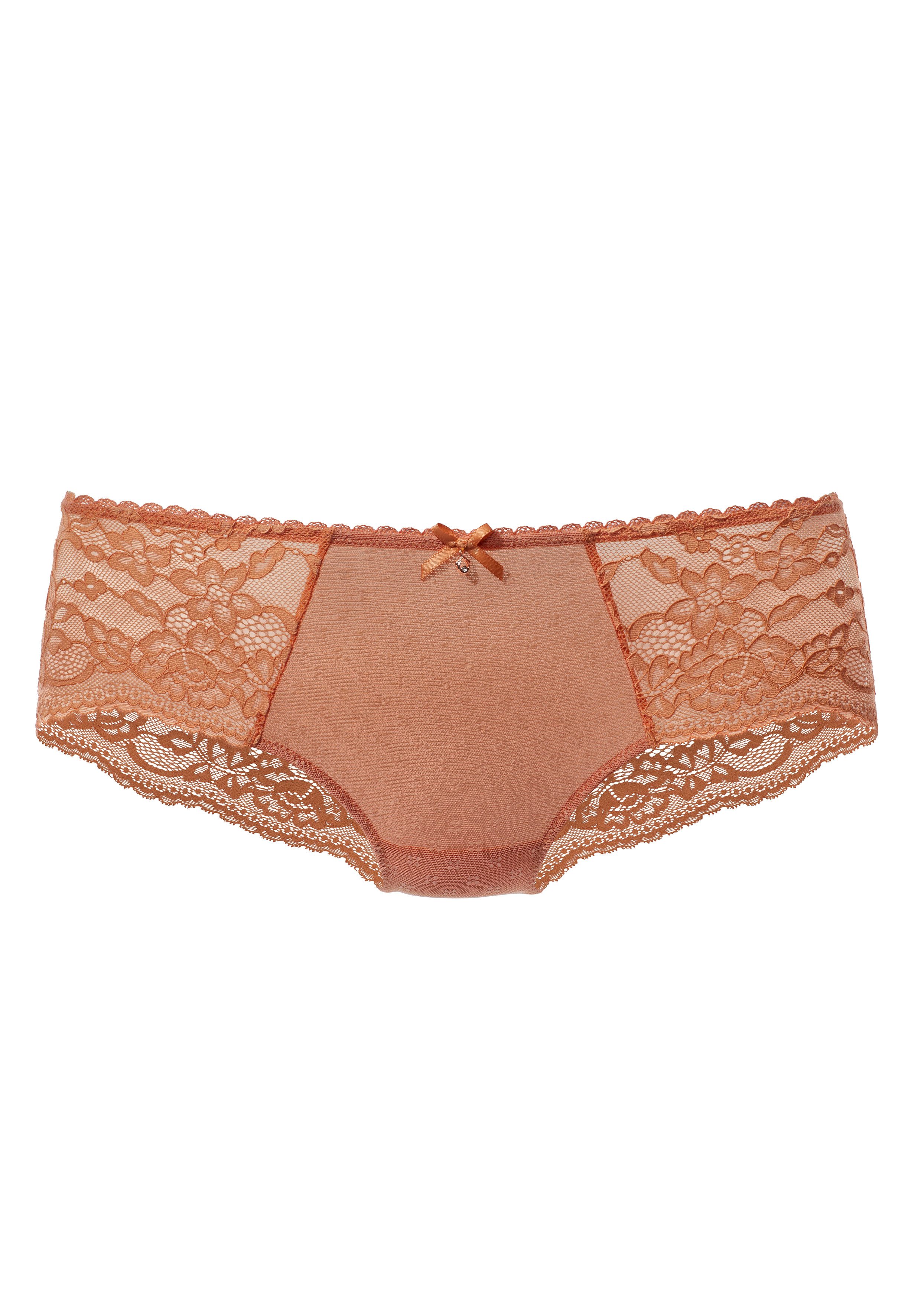 s.Oliver RED LABEL Beachwear Hipster met fijne jacquardkant en zacht mesh