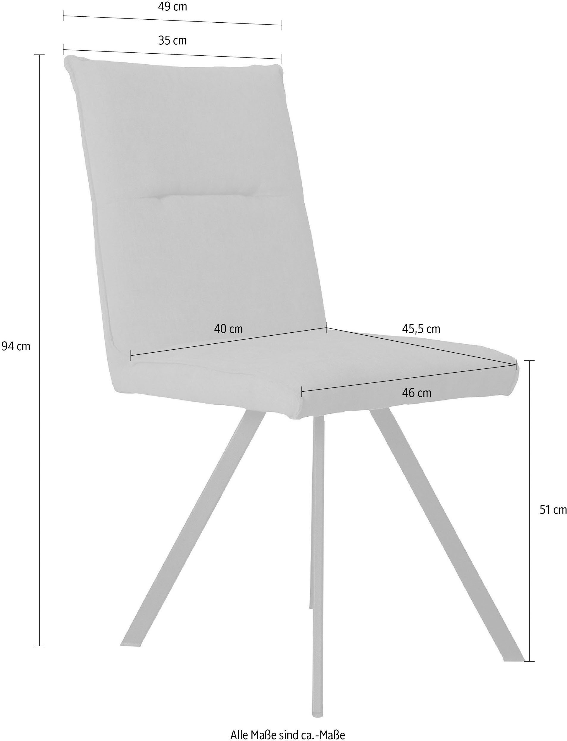 Home affaire Eethoek Sava Hoekbank met nosagvering in de zitting, massief eiken tafel (set, 4-delig)