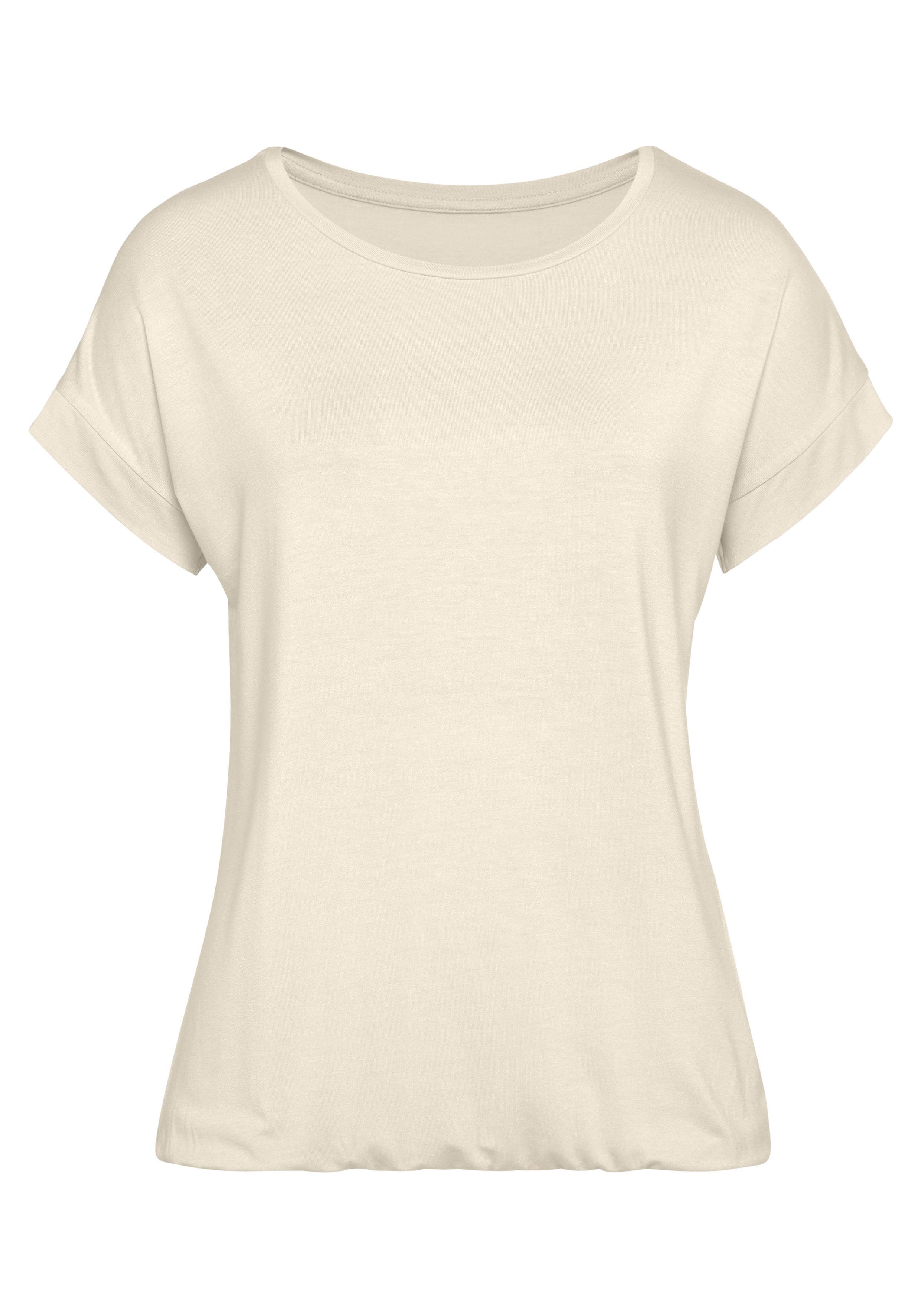 Vivance T-shirt met elastische zoomrand (set 2-delig)