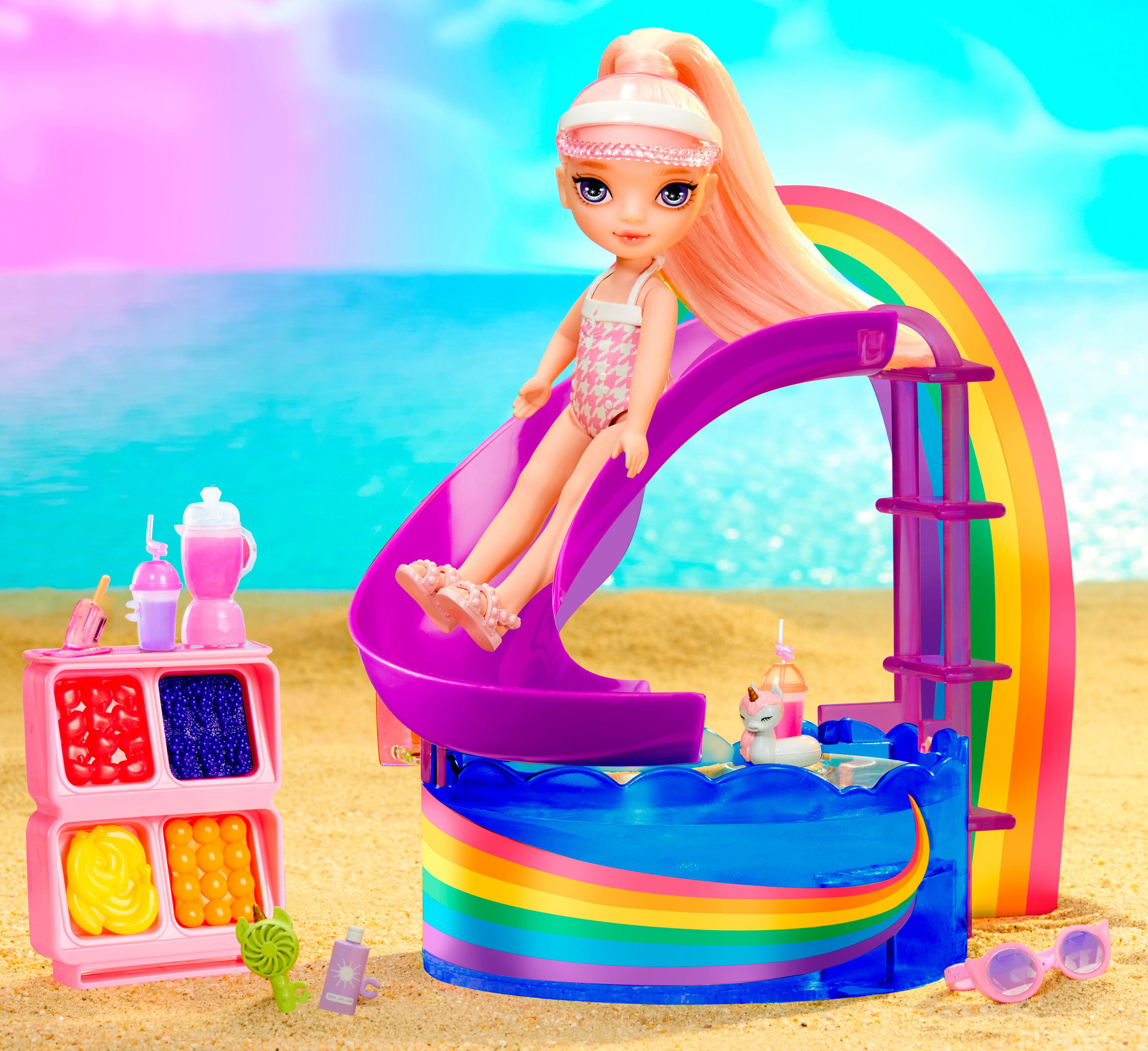 RAINBOW HIGH Mini-pop Rainbow High Little Pool Day with Blush Playset