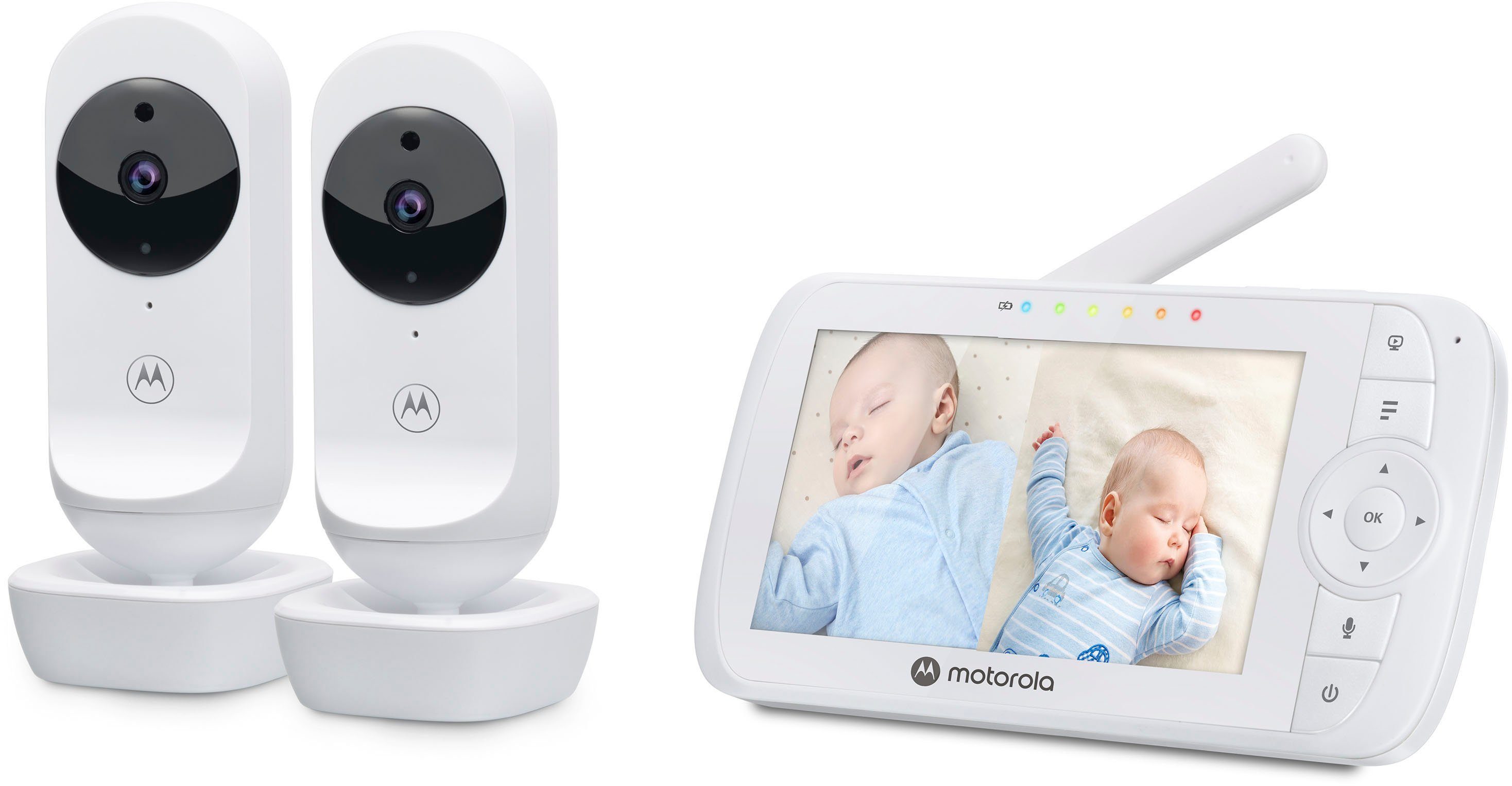 Motorola Babyfoon Video Nursery VM 35-2 Twin 2x Kameras