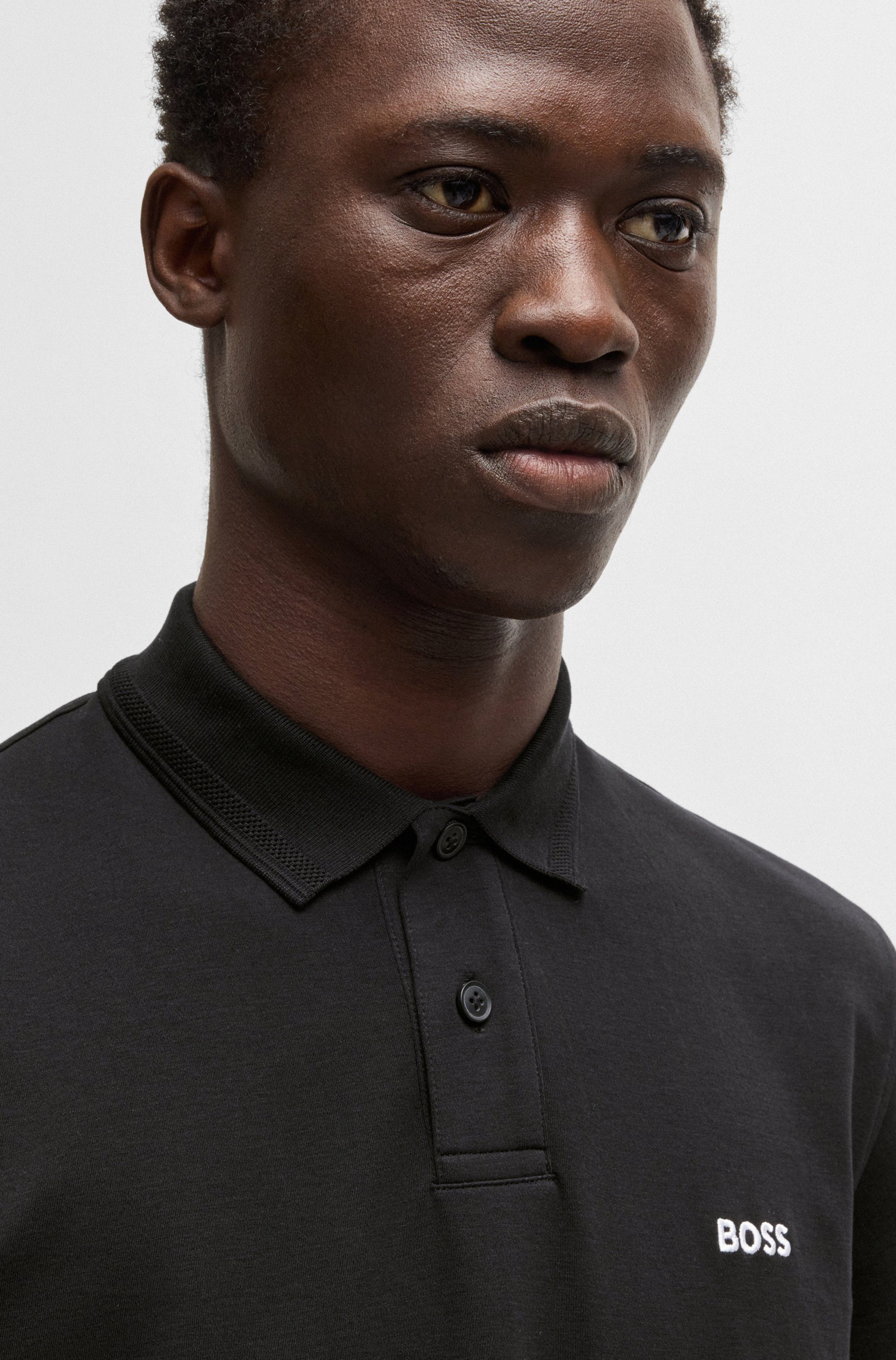 Boss Orange Poloshirt Pe met een polokraag
