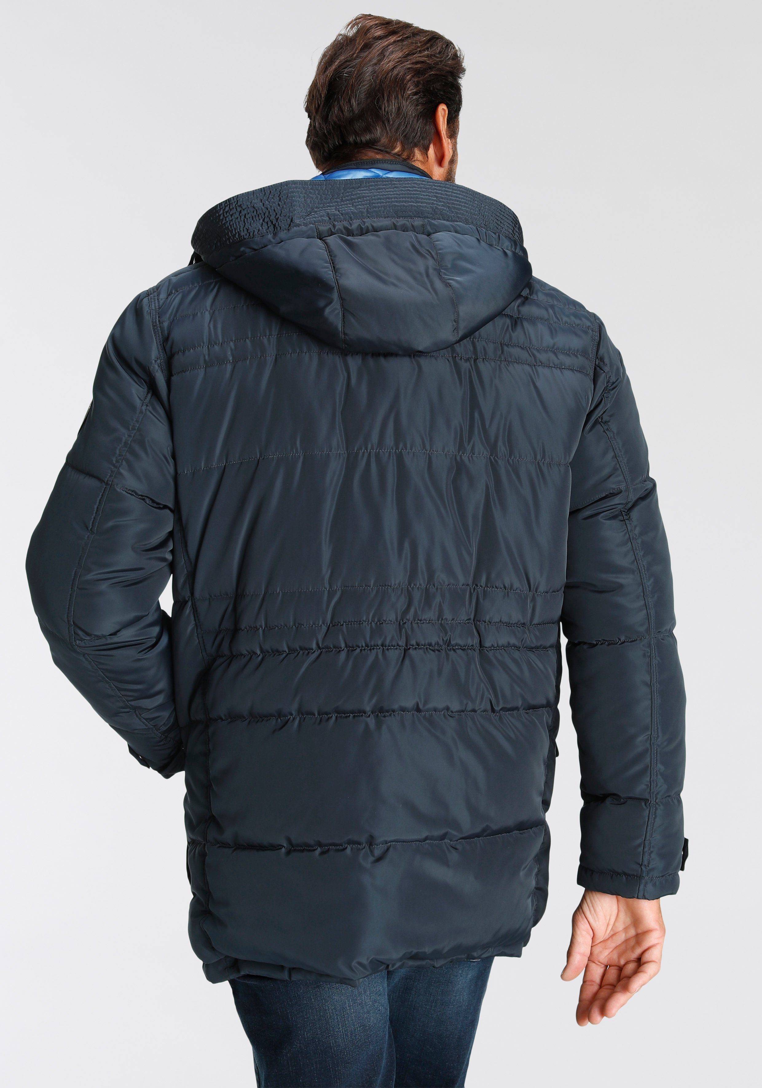 Man's World Winterjack met afneembare capuchon
