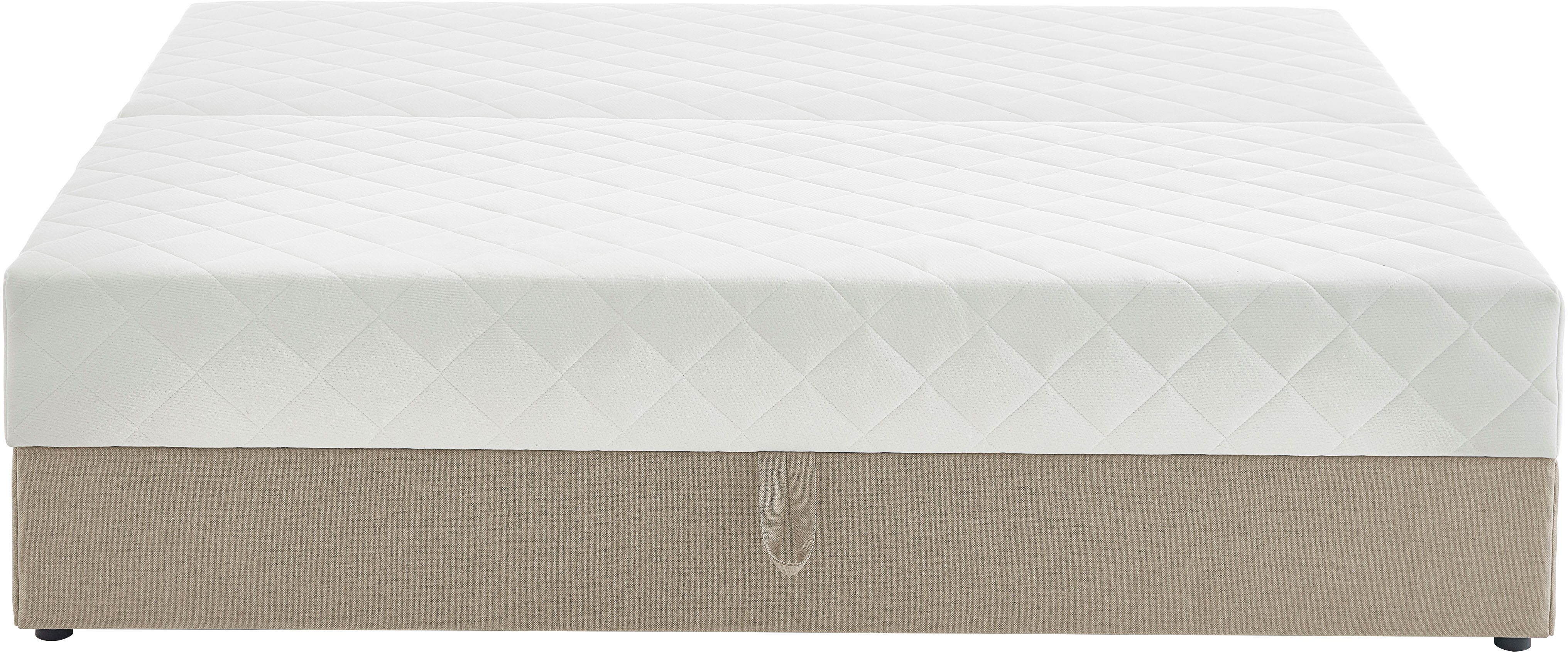 ATLANTIC home collection Boxspring BELINA met pocketveringmatras en ruime bedlade