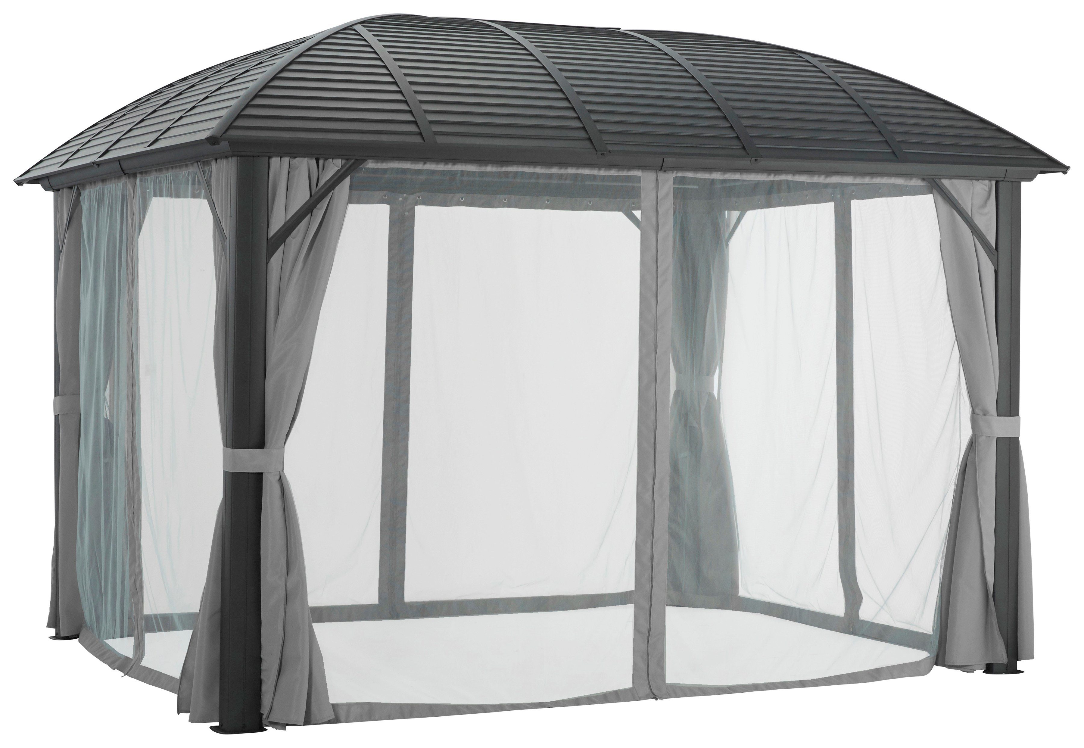 KONIFERA Tuinprieel Juni Bxd: 300x365 cm of 300x425 cm, aluminiumframe (set)