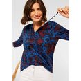 cecil blouse zonder sluiting met bloemenprint blauw