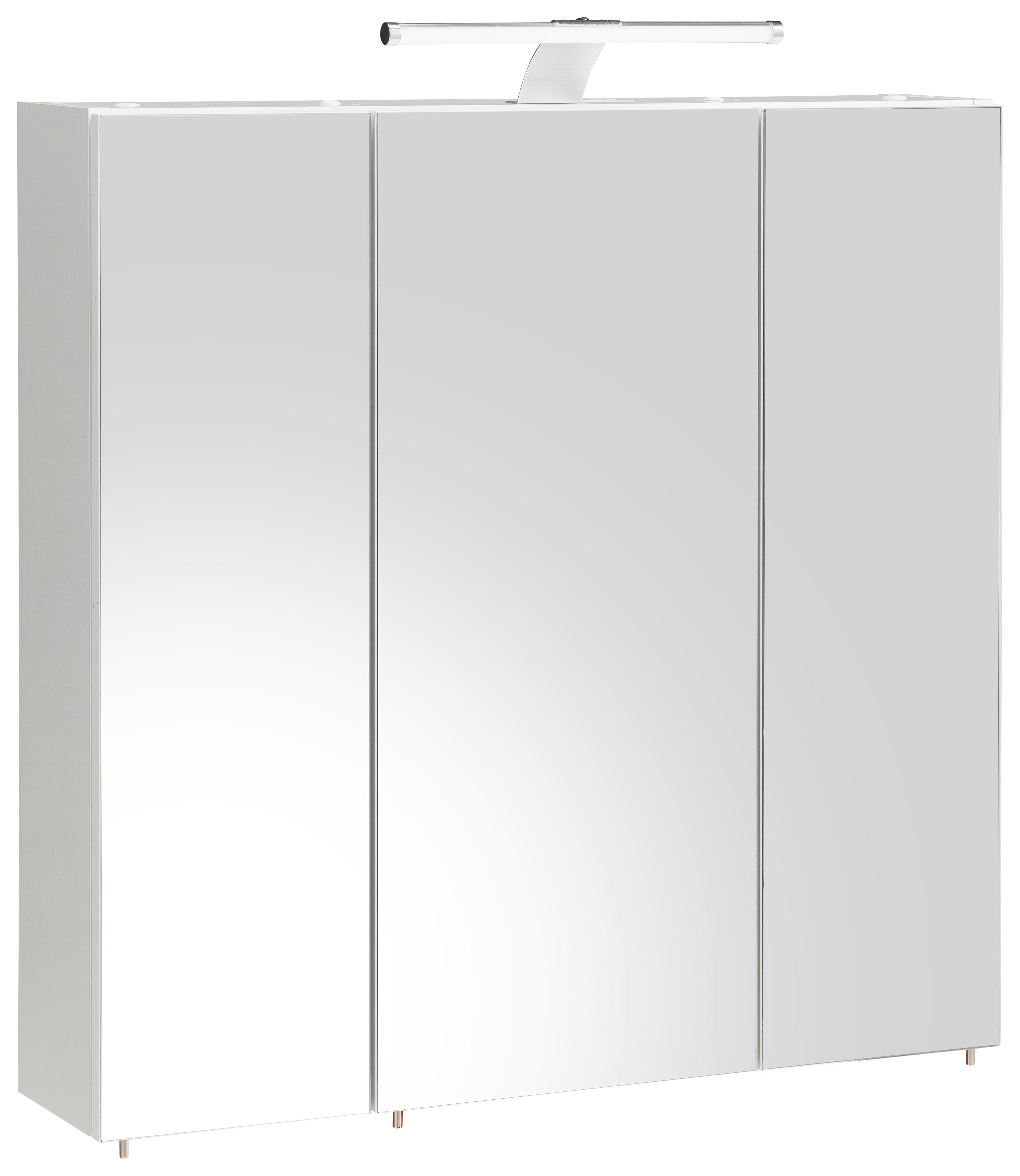 Schildmeyer Spiegelkast Roma Breedte 70 cm, 3-deurs, ledverlichting, schakelaar-/stekkerdoos