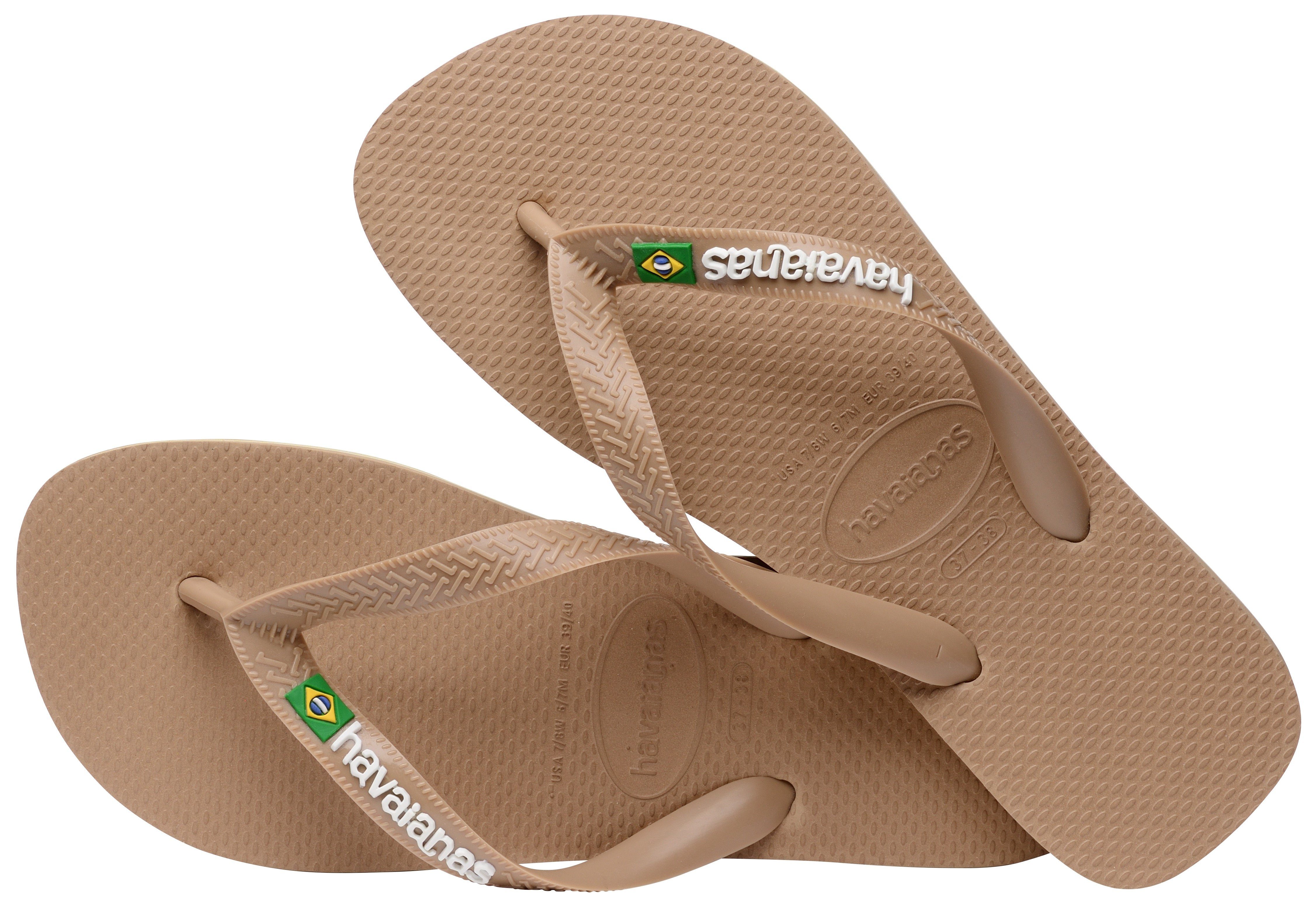 Havaianas Teenslippers Brasil Logo zomerschoen, slippers, poolslides met logo-opschrift