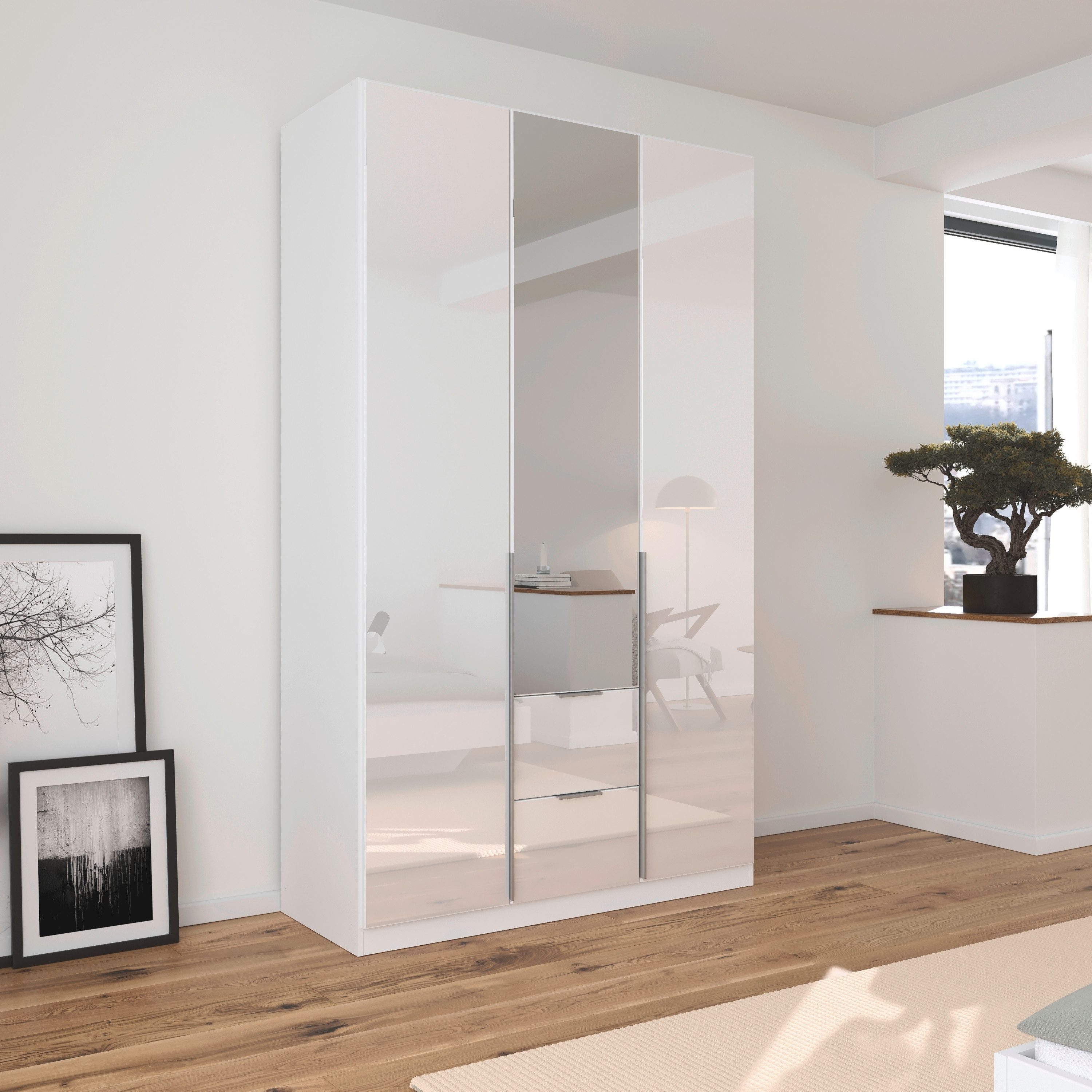 rauch Draaideurkast Kledingkasten kast garderobe AGORDO met glazen front