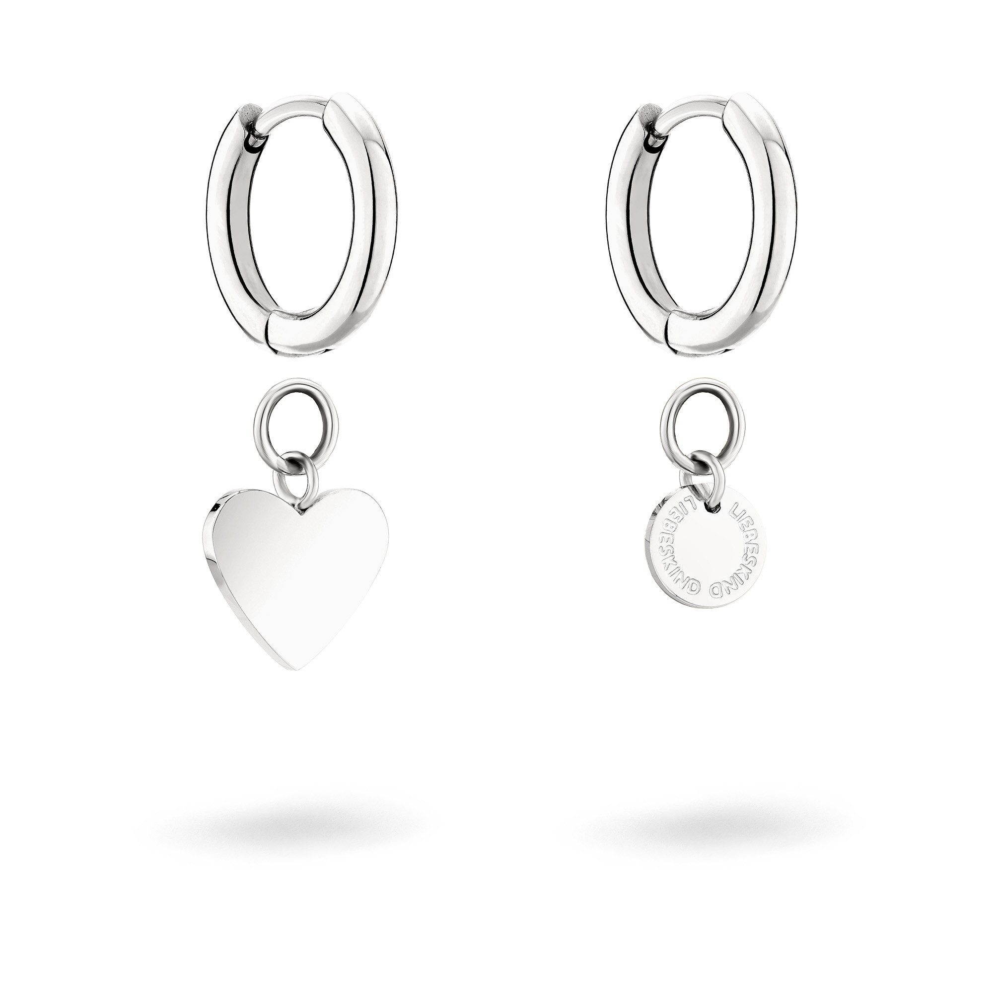 Liebeskind Berlin Paar creolen Sieraden RVS Layered Love LJ-1561 LJ-1595 LJ-1596 LJ-1597