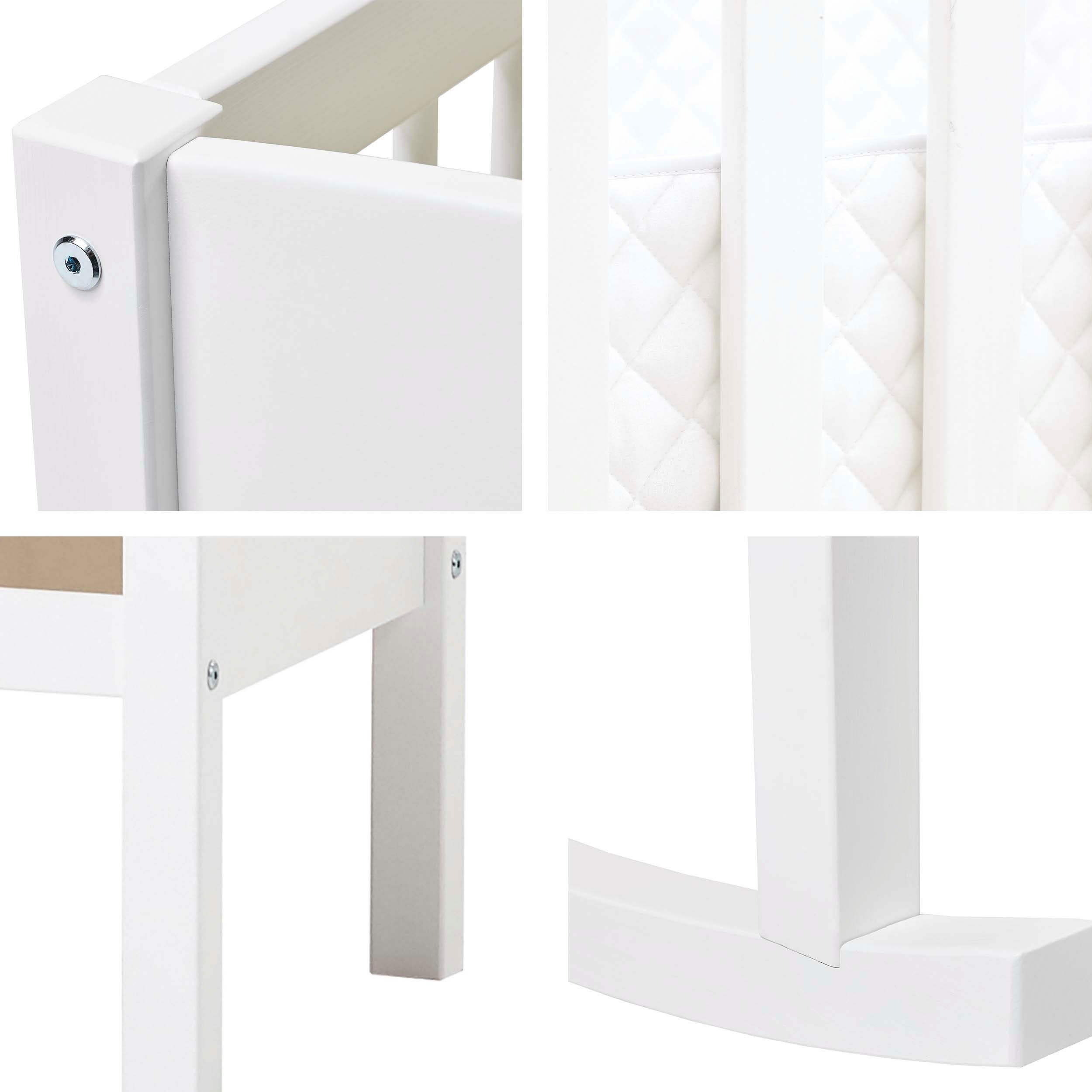 Hoppekids Wieg om te bouwen tot zitbank, naar keuze met matras & accessoires