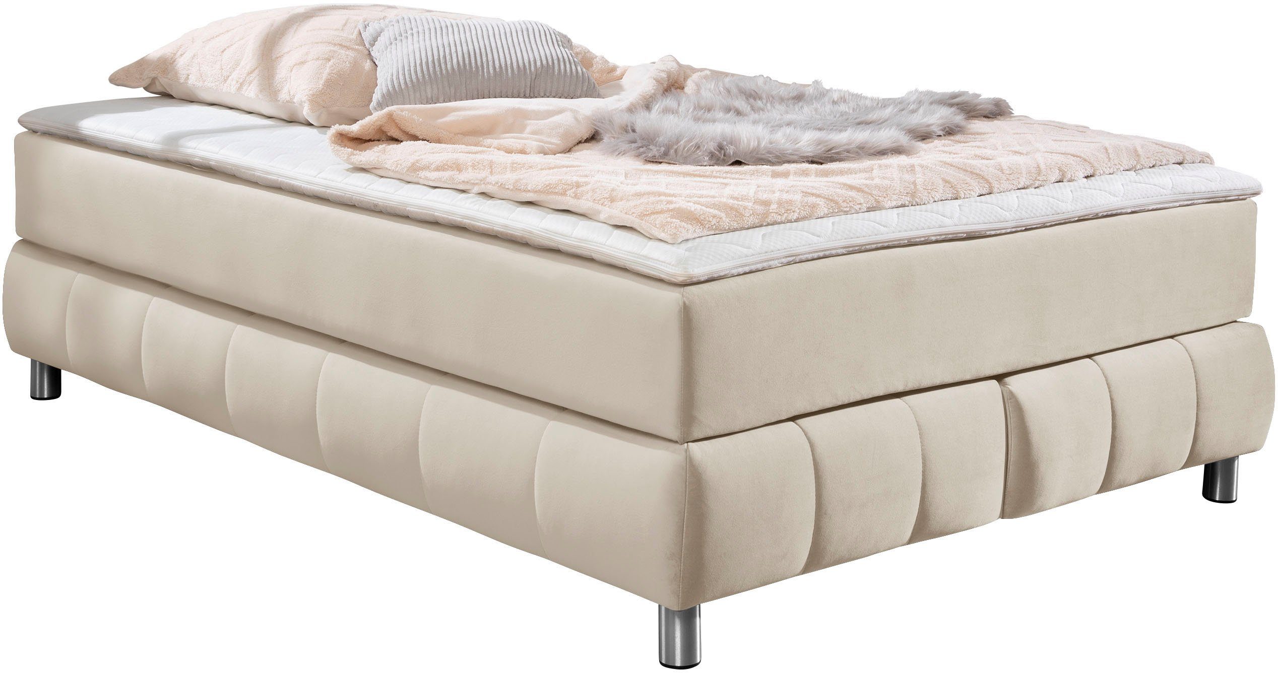 andas Boxspring Salo Zonder hoofdbord, incl. matrastopper, ook in extra lange versie 220 cm verkrijgbaar
