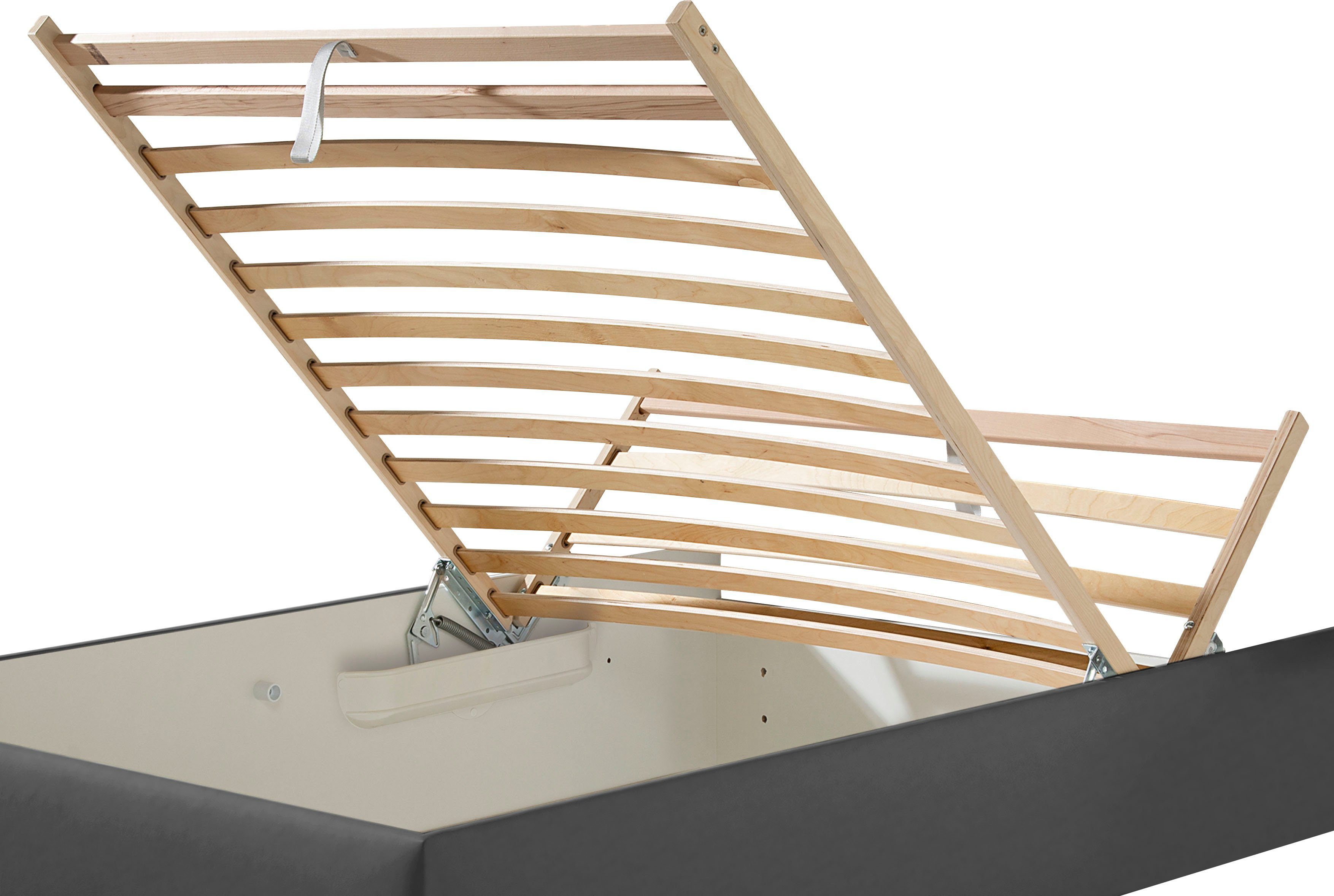 Maintal Gestoffeerd bed Mison met of zonder matras bonell-, koudschuim-, pocketveringskern matras