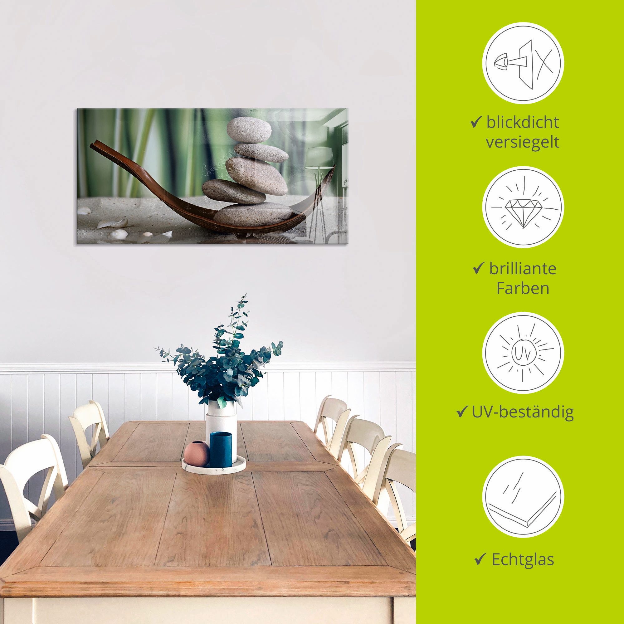 Artland Print op glas Evenwicht in verschillende maten