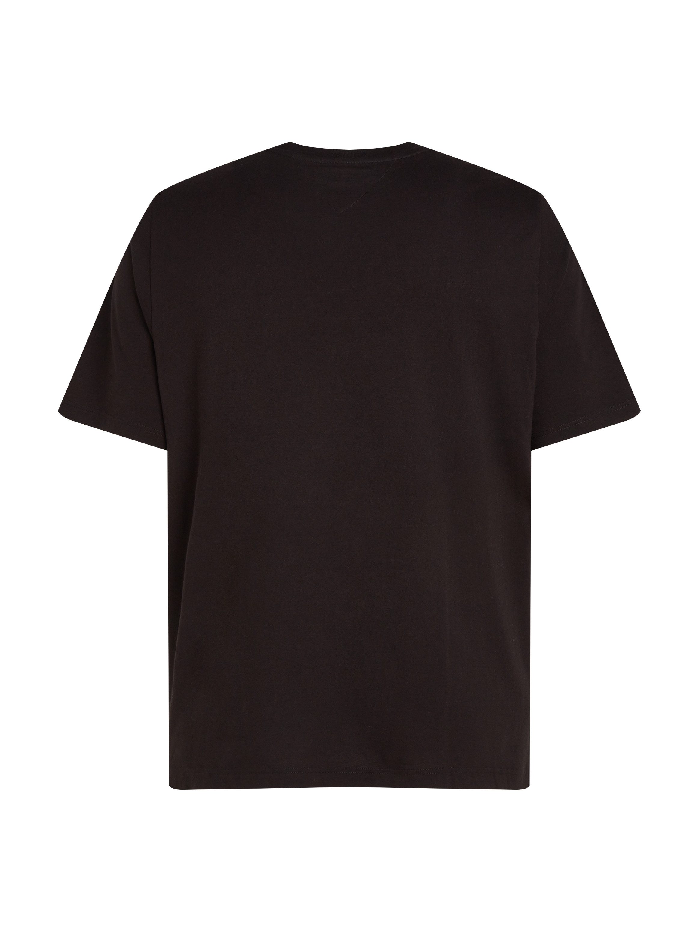 Tommy Hilfiger Shirt met ronde hals BT-BIG HILFIGER TEE-T in grote maten, met logo-opdruk, ronde hals