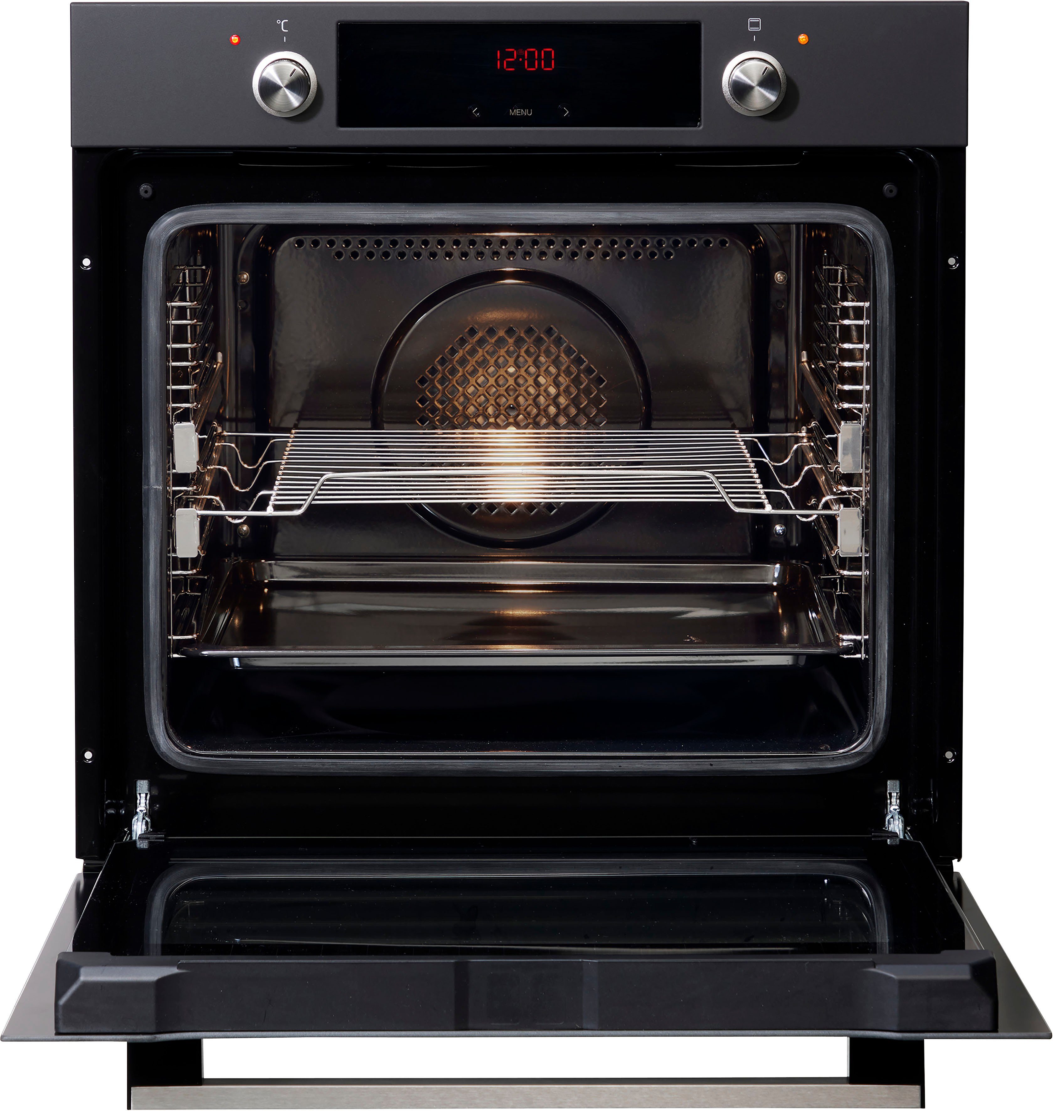 Amica Inbouw ovenset BOXI 955 000 E 2-voudig telescopisch uittrekbaar, hetelucht, xxl-volume