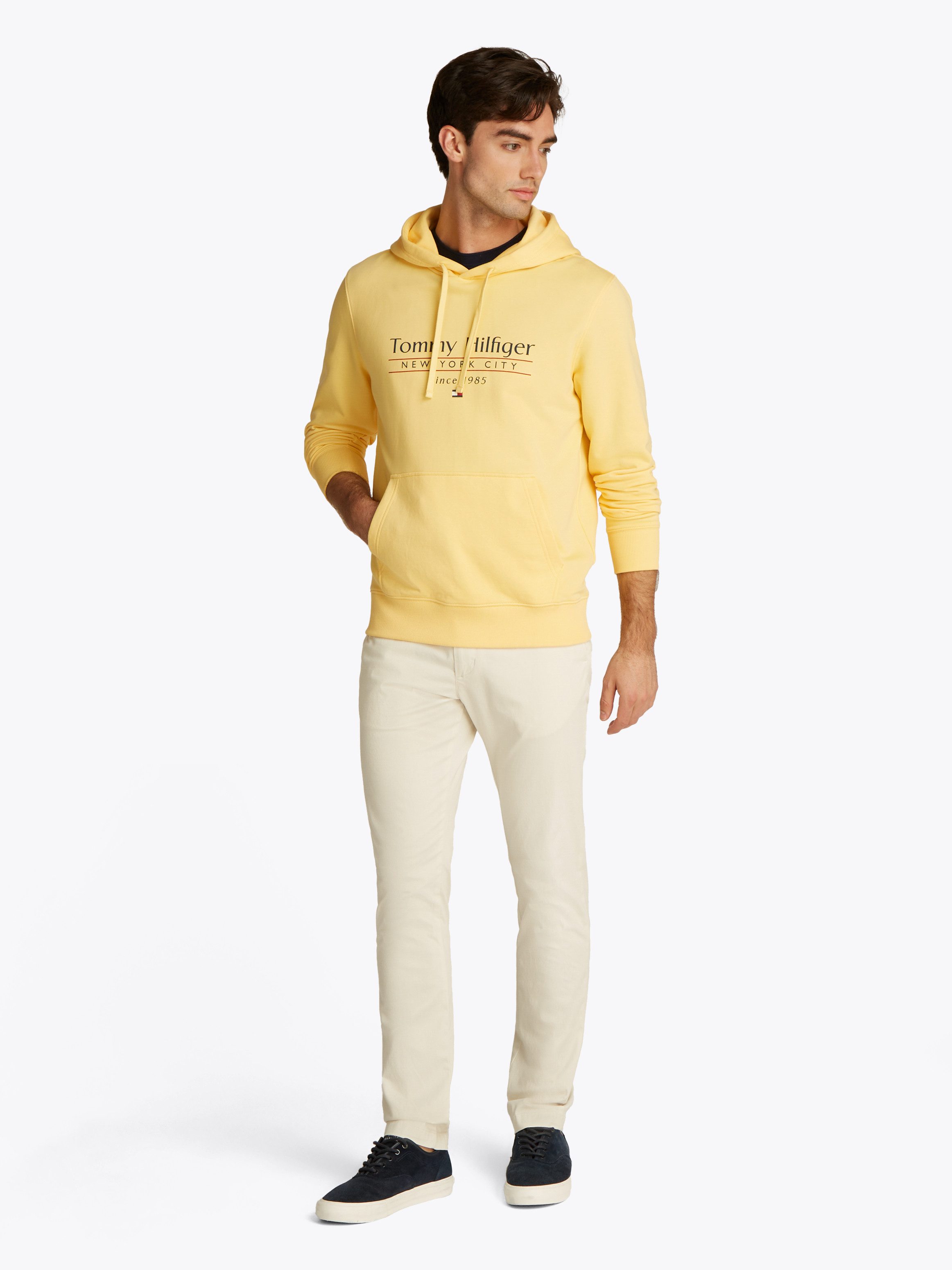 Tommy Hilfiger Hoodie HILFIGER CENTER STACK HOODY met grote meerkleurige print